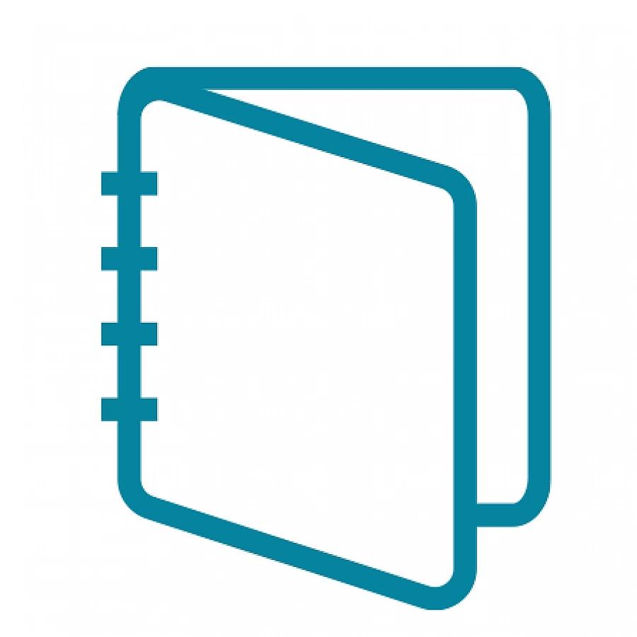 Book Icon in turquoise colour