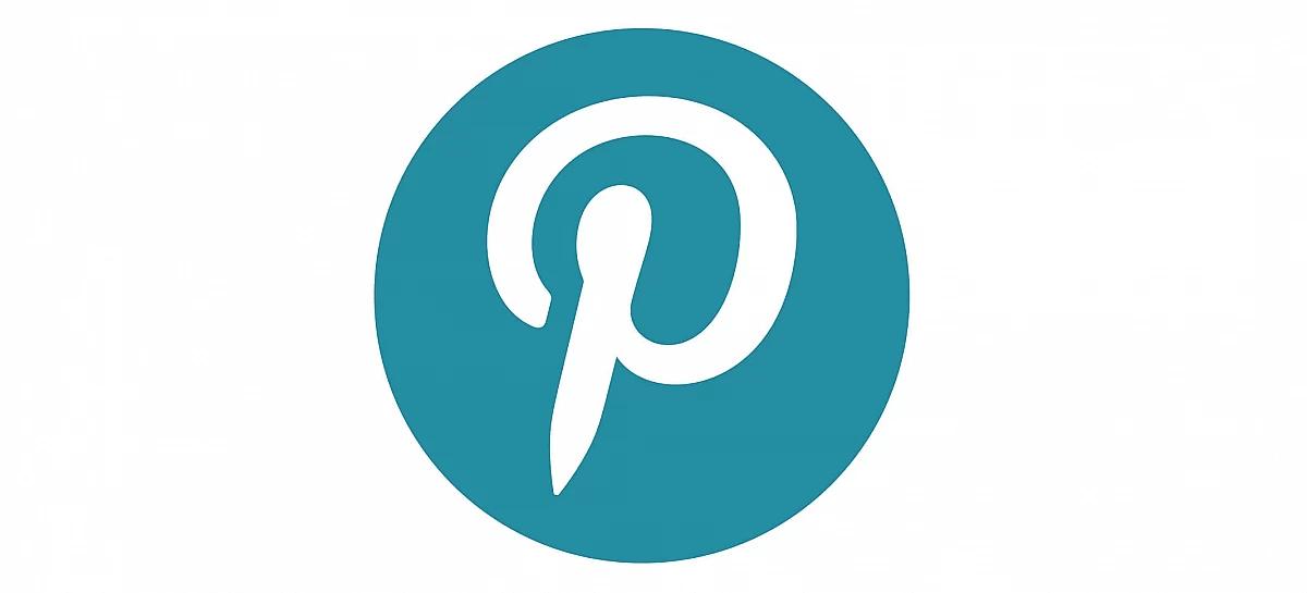 Logo Pinterest en couleur turquoise
