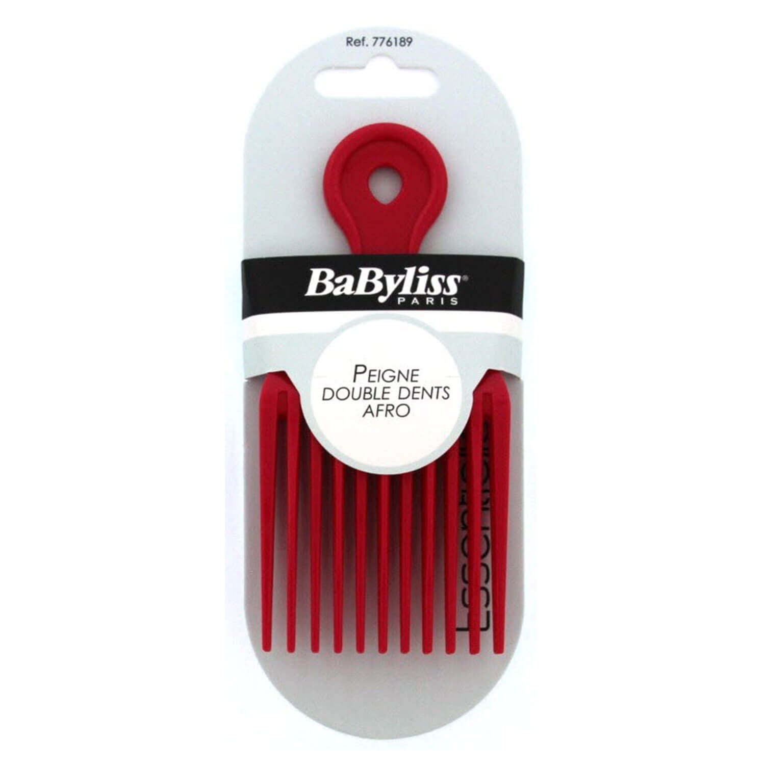 Product image from BaByliss - Peigne Double Dents Afro Rouge 776189