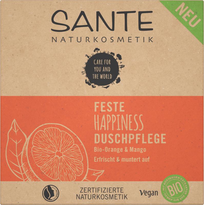 Sante - Soin douche solide HAPPINESS Orange bio & Mangue