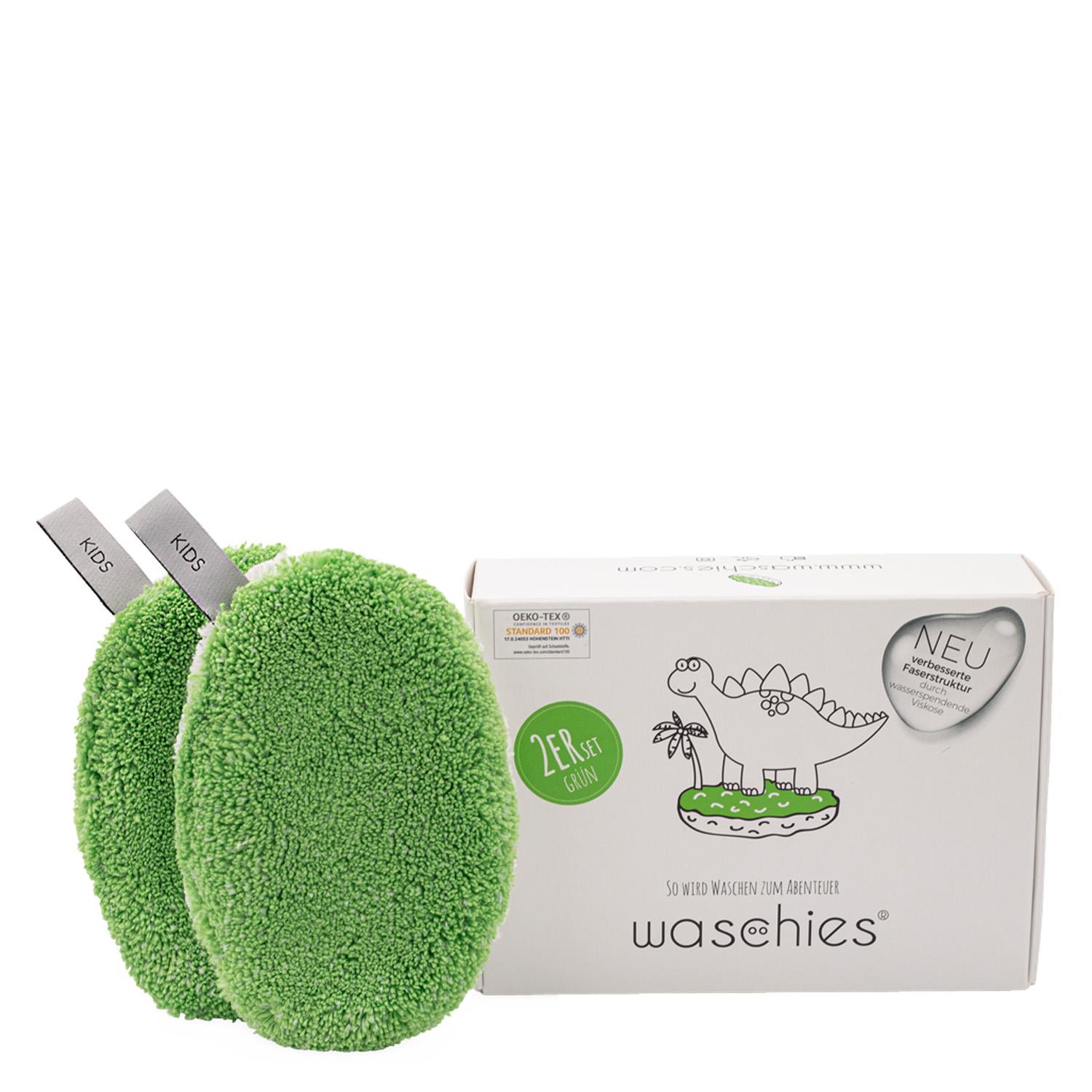 Waschies Kidsline - wash pads for babies and kids Green