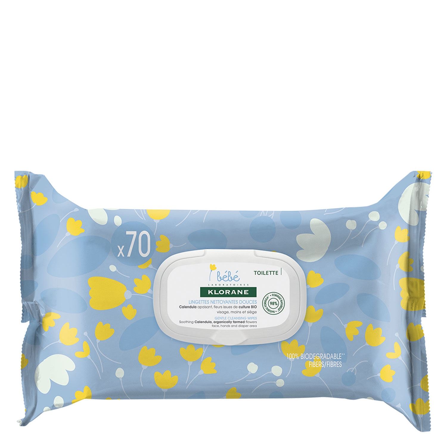 Produktbild von KLORANE Baby - Abbaubare Reinigungstücher