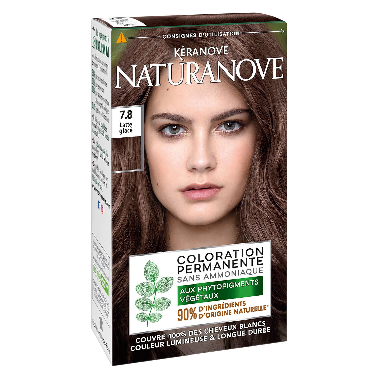 Produktbild von Naturanove - Dauerhafte Haarfarbe Iced Cafe Latte 7.8