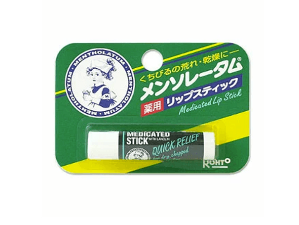 Product image from Rohto Pharmaceutical - Mentholatum Medicinal Lip Balm – Menthol
