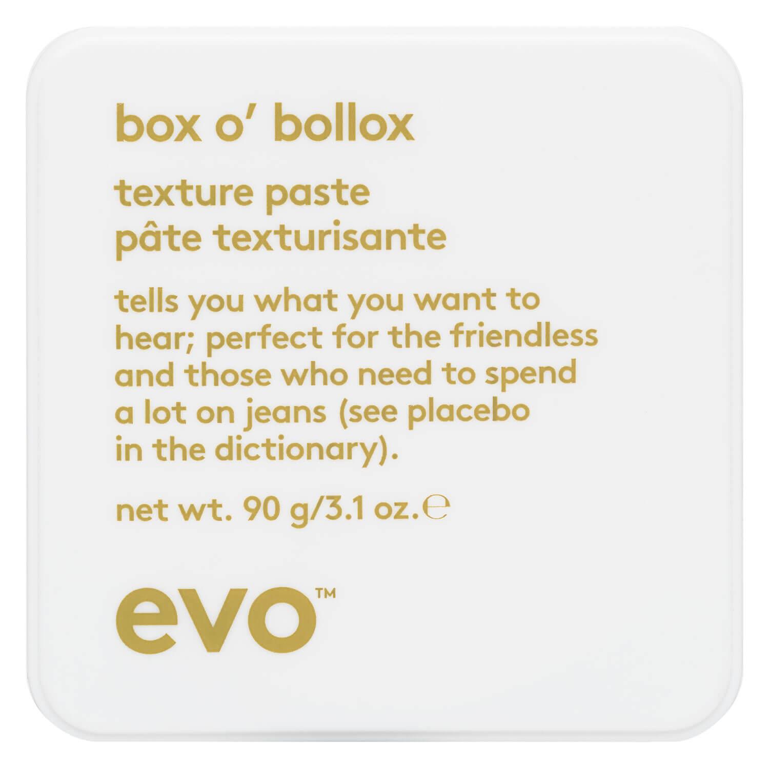 evo style - box o’ bollox texture paste