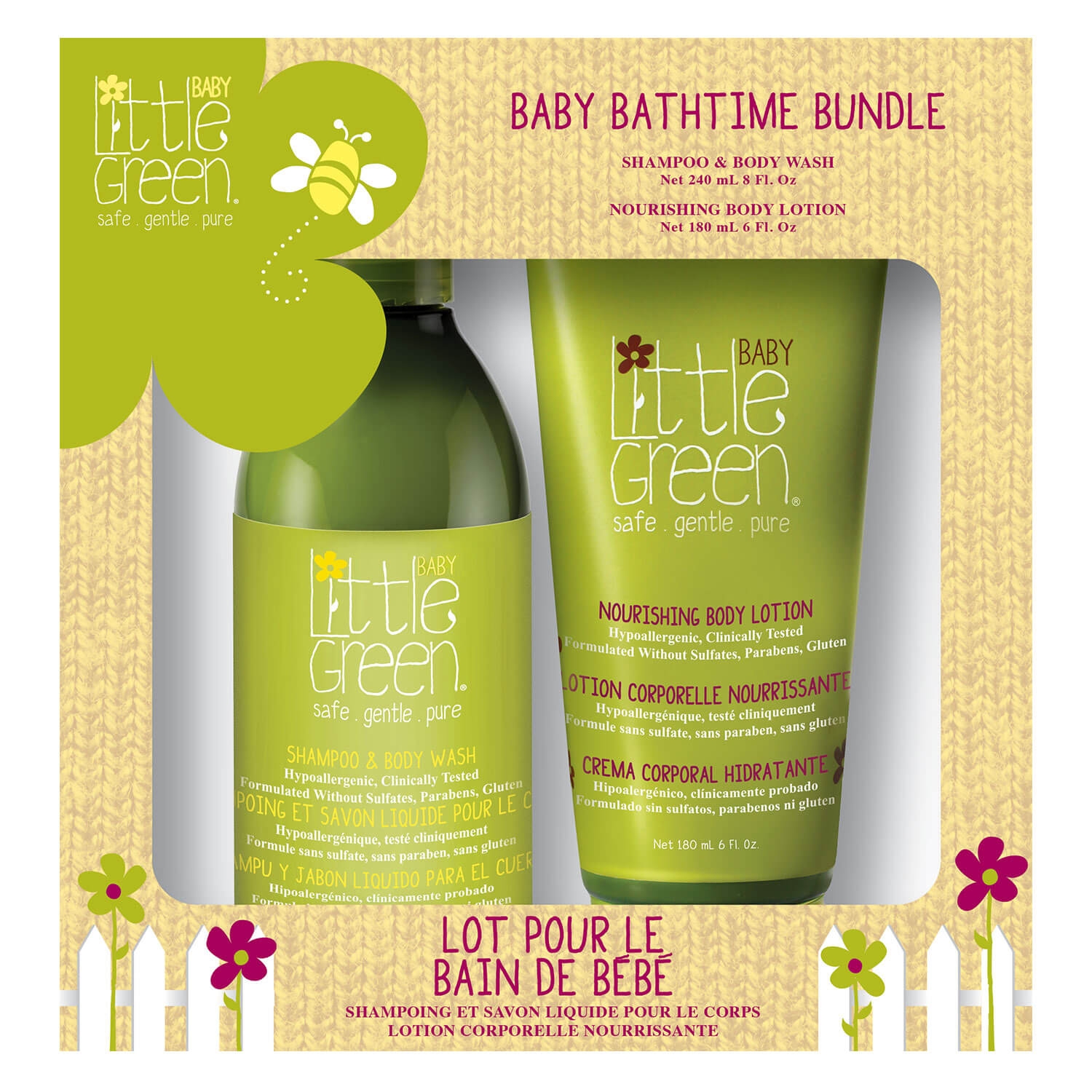 Image du produit de Little Green Baby - Bathtime Bundle Duo
