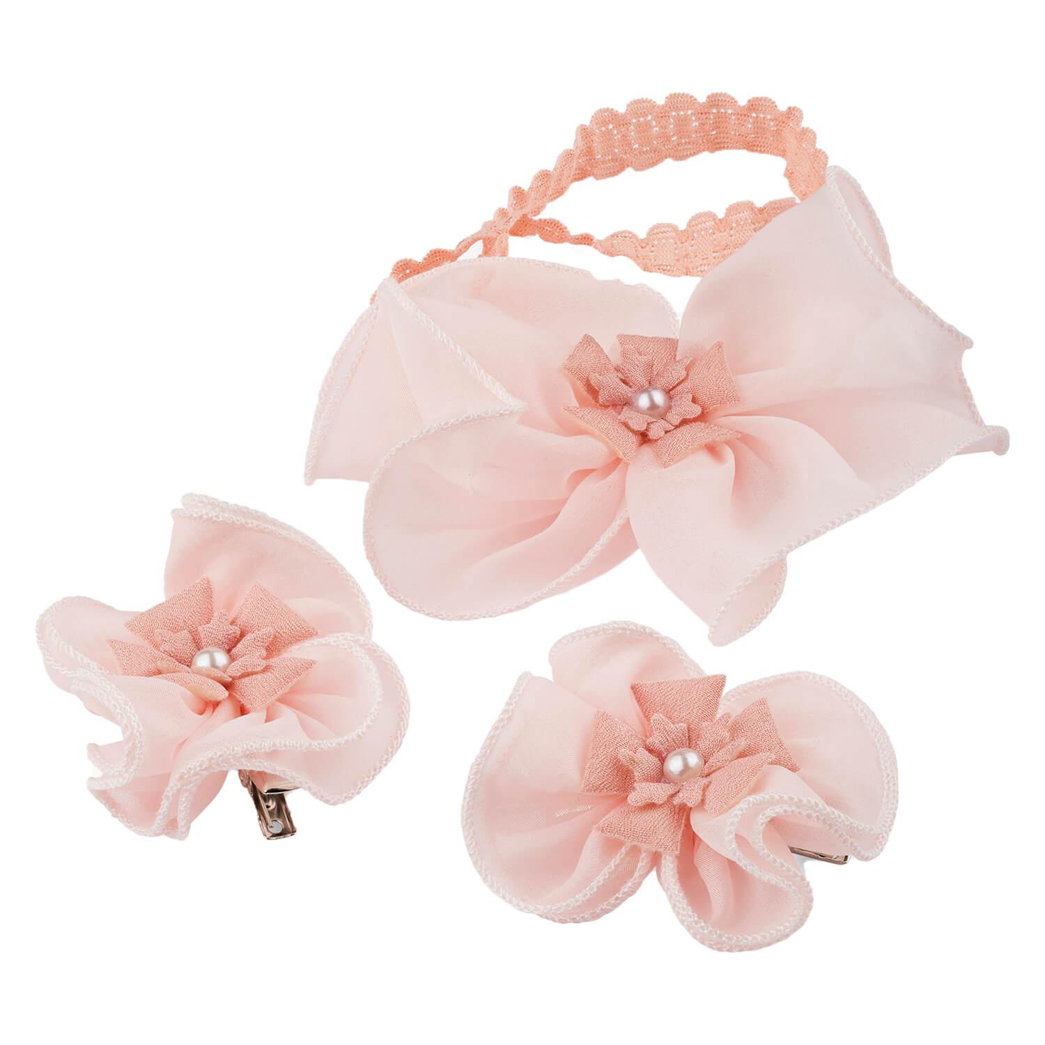 Baby Hairband and Clip with flower