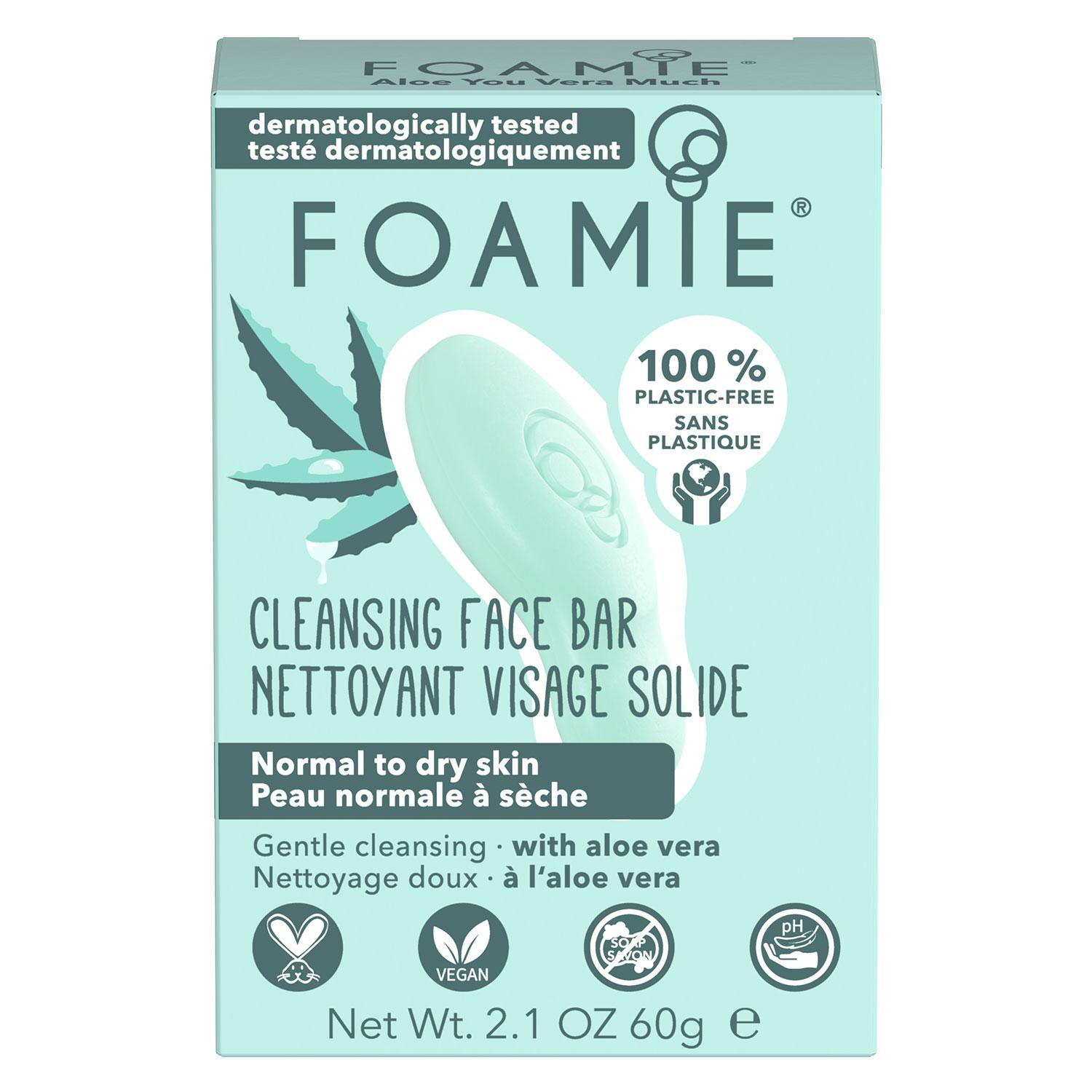 Foamie - Nettoyage solide du visage Aloe You Vera Much