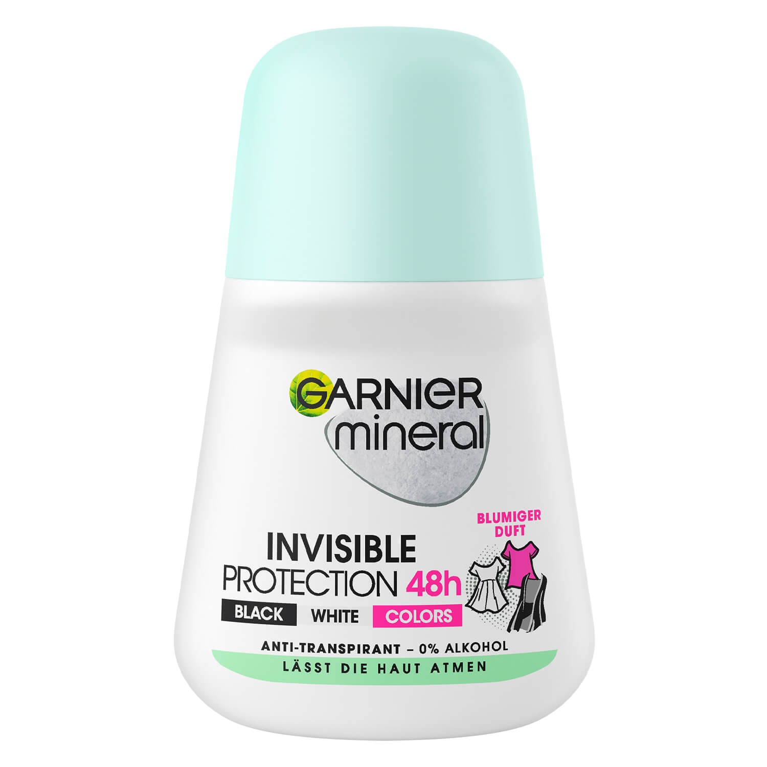 Product image from Garnier Mineral - Invisible Black, White & Colors Roll-on