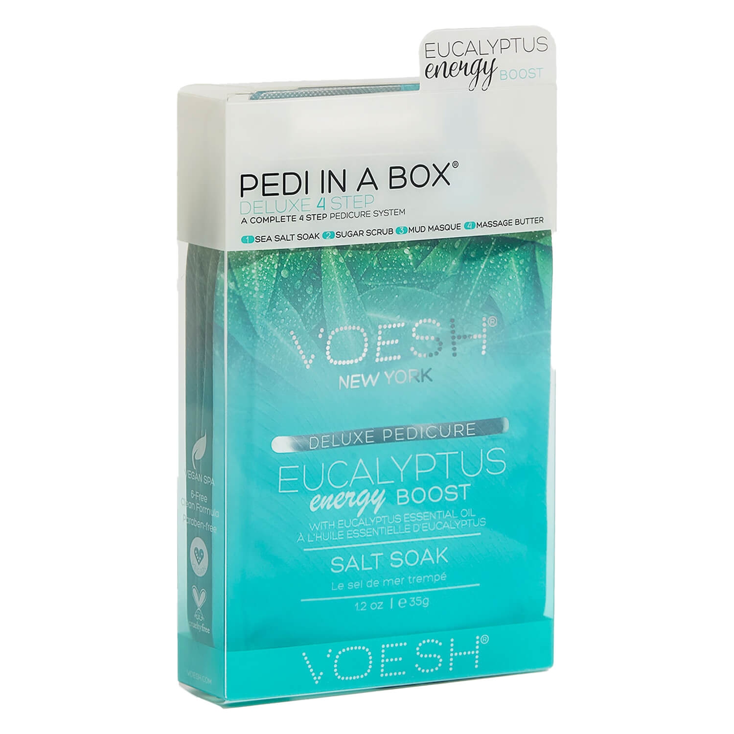 Image du produit de VOESH New York - Pedi In A Box 4 Step Ecualyptus Energy