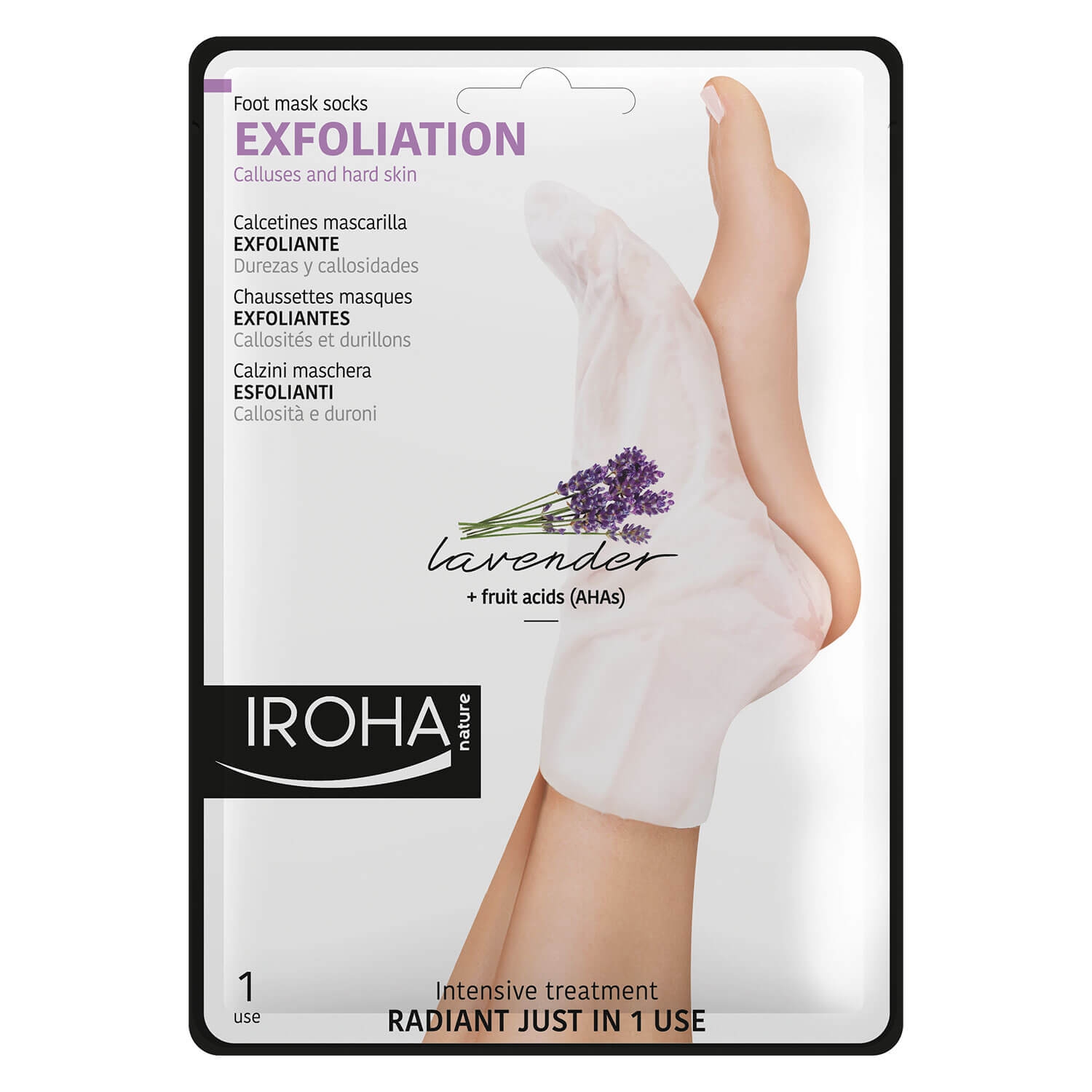 Product image from Iroha Nature - Exfoliating Foot Mask Socks Lavendel