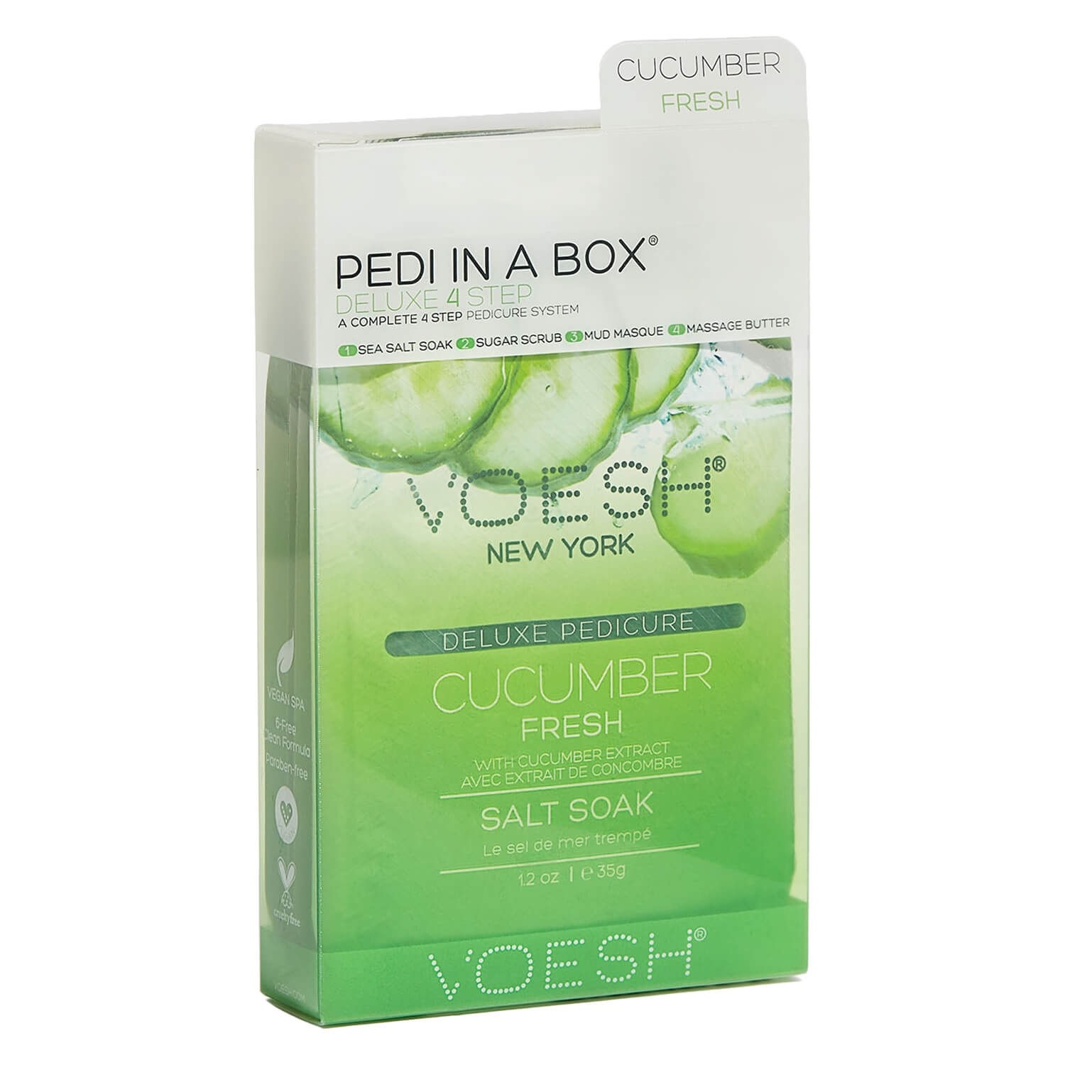 Product image from VOESH New York - Pedi In A Box 4 Step Cucumber Fresh