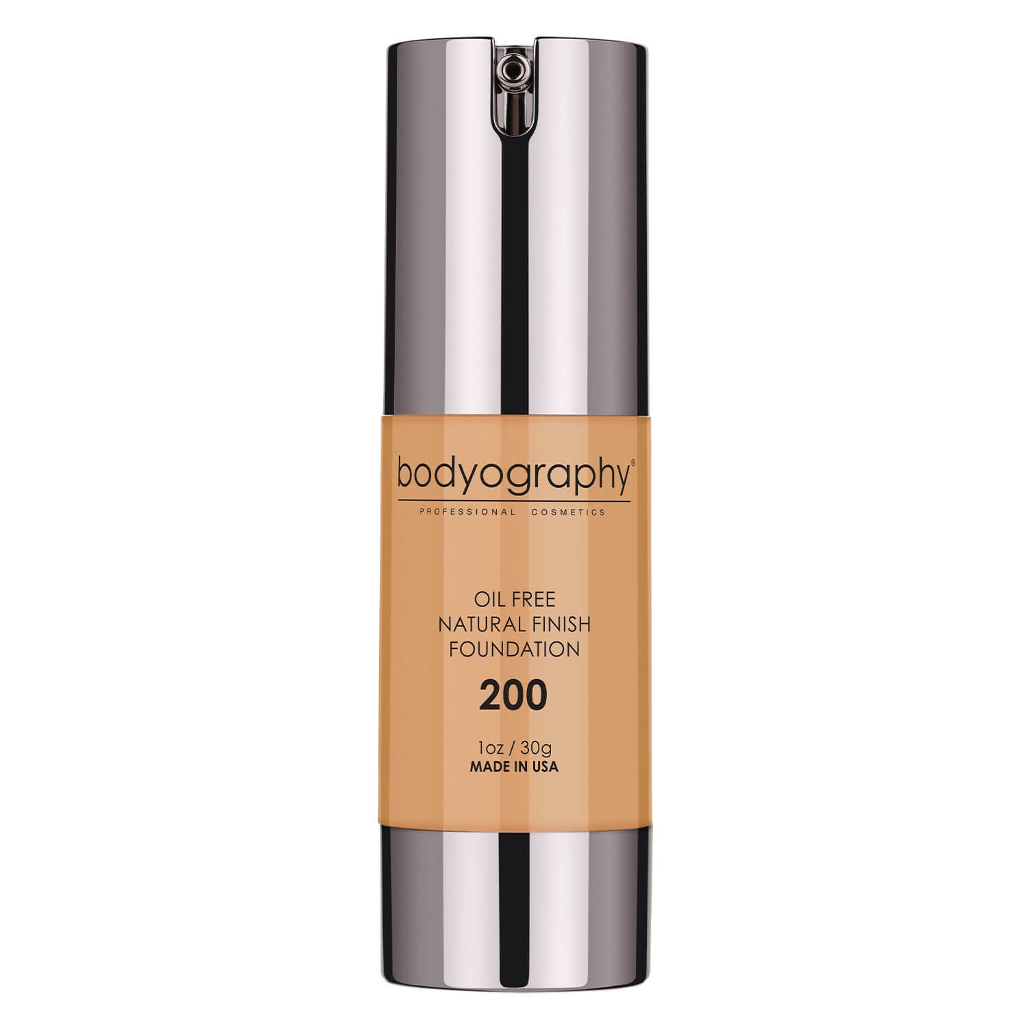 Product image from bodyography Teint - Oil Free Natural Finish Foundation Med/Dark 200