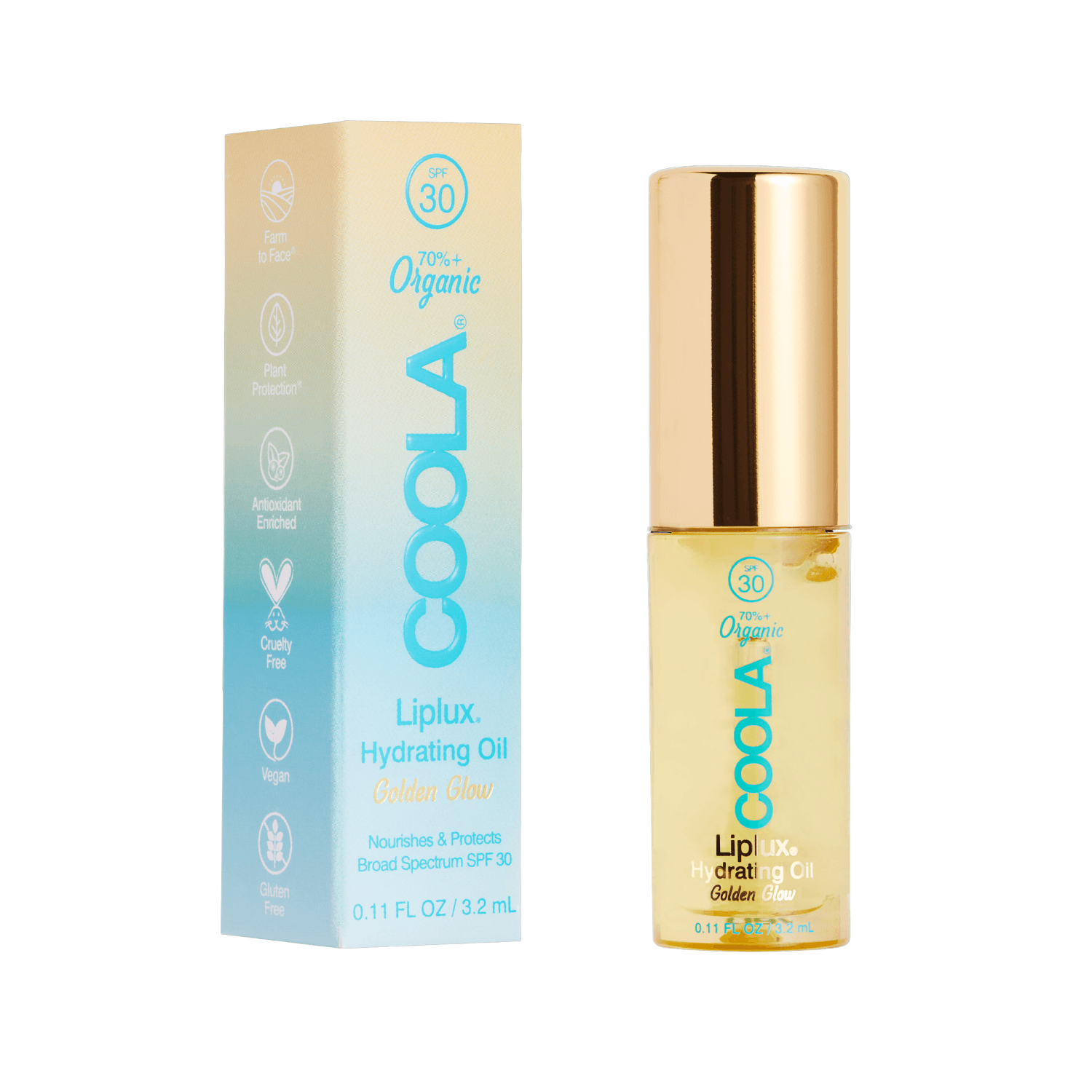 Product image from COOLA - Classic Liplux Organic Hydrating Lip Oil Sunscreen SPF30