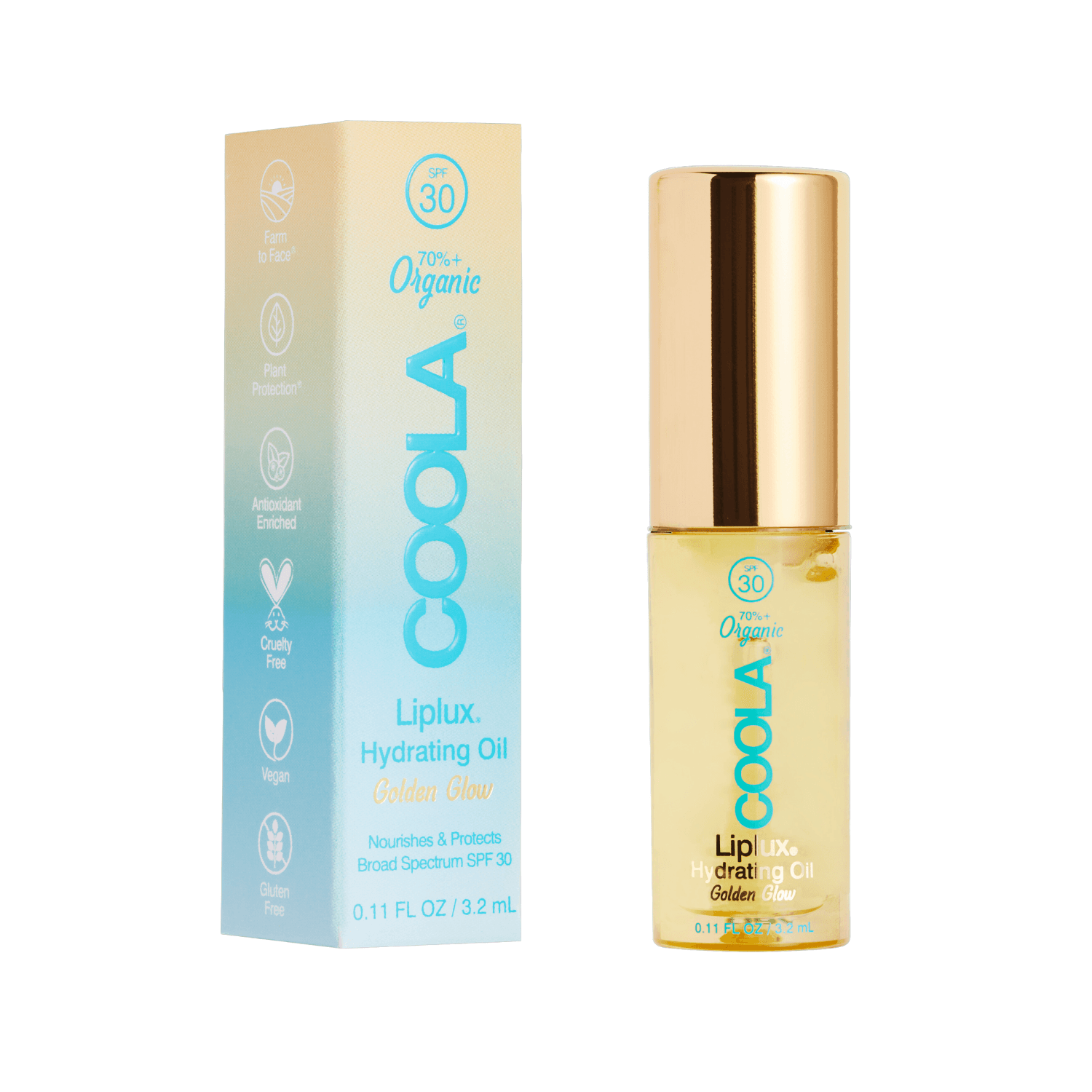 COOLA - Classic Liplux Organic Hydrating Lip Oil Sunscreen SPF30