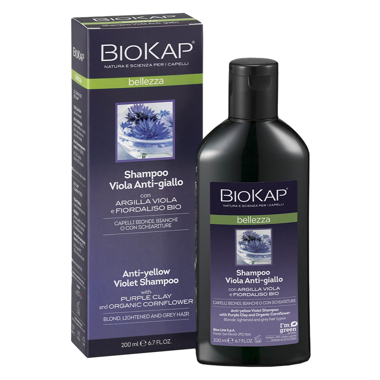 Produktbild von BIOKAP Bellezza - Anti-Gelb Violet Shampoo