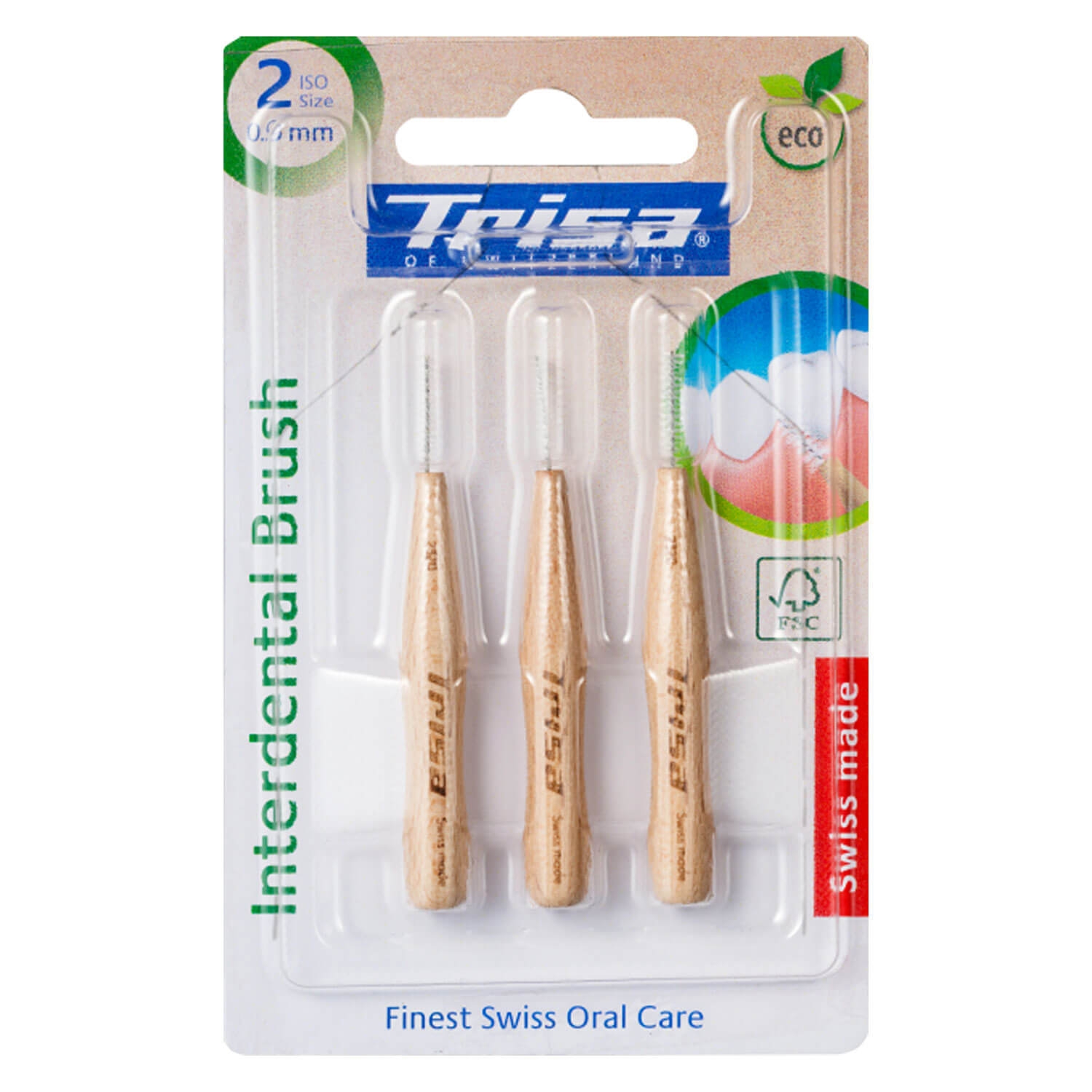 Produktbild von Trisa Oral Care - Interdental Brush Holz 0.9mm