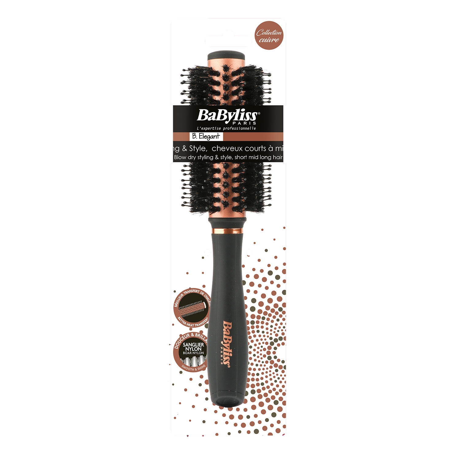 Product image from BaByliss - B.Elegant Copper Collection Round Brush Large
