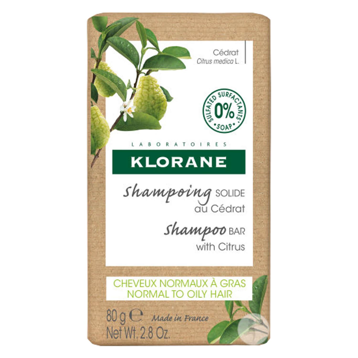 KLORANE Hair - Shampoo Bar with Citrus