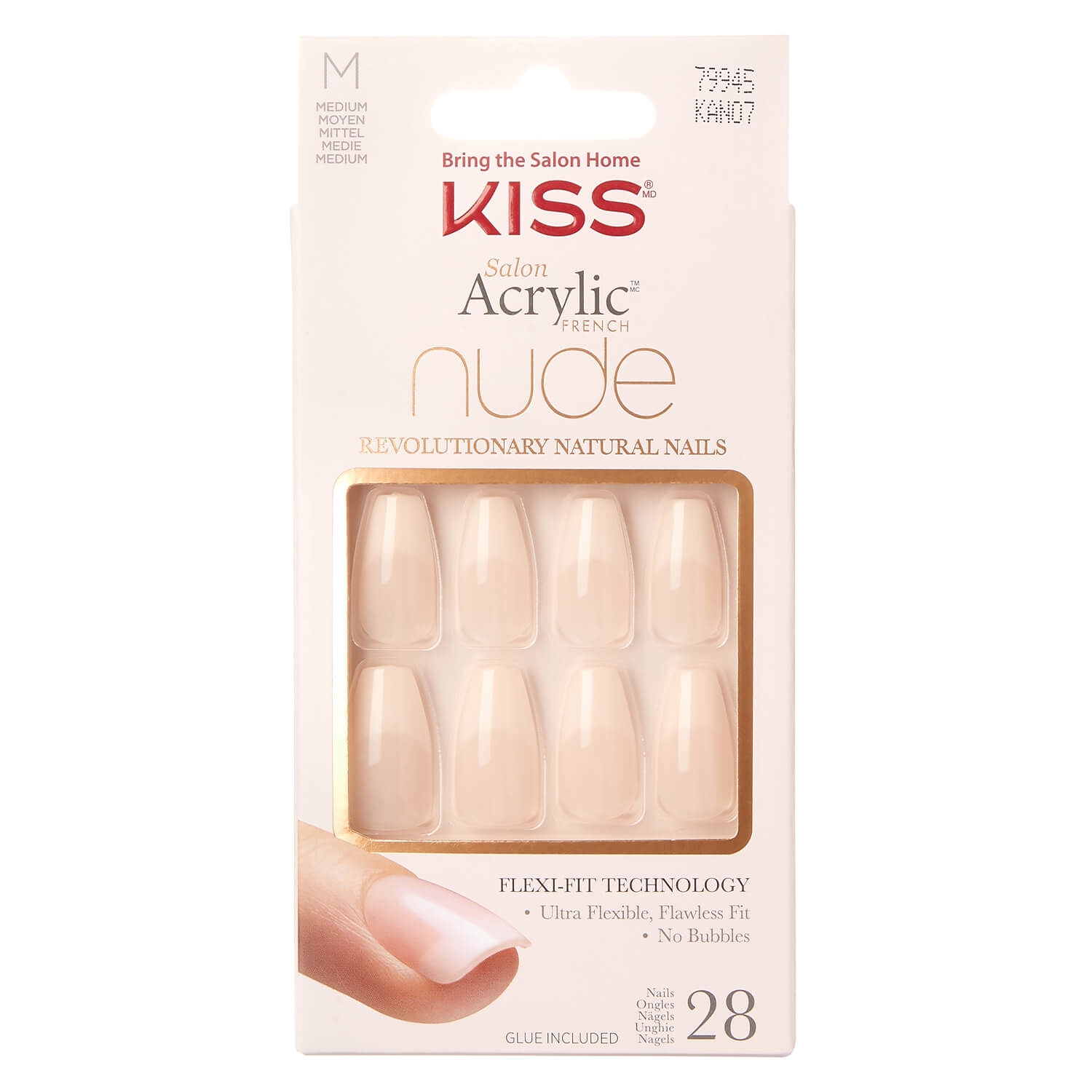 Produktbild von KISS Nails - Salon Acryl Nude Leilani