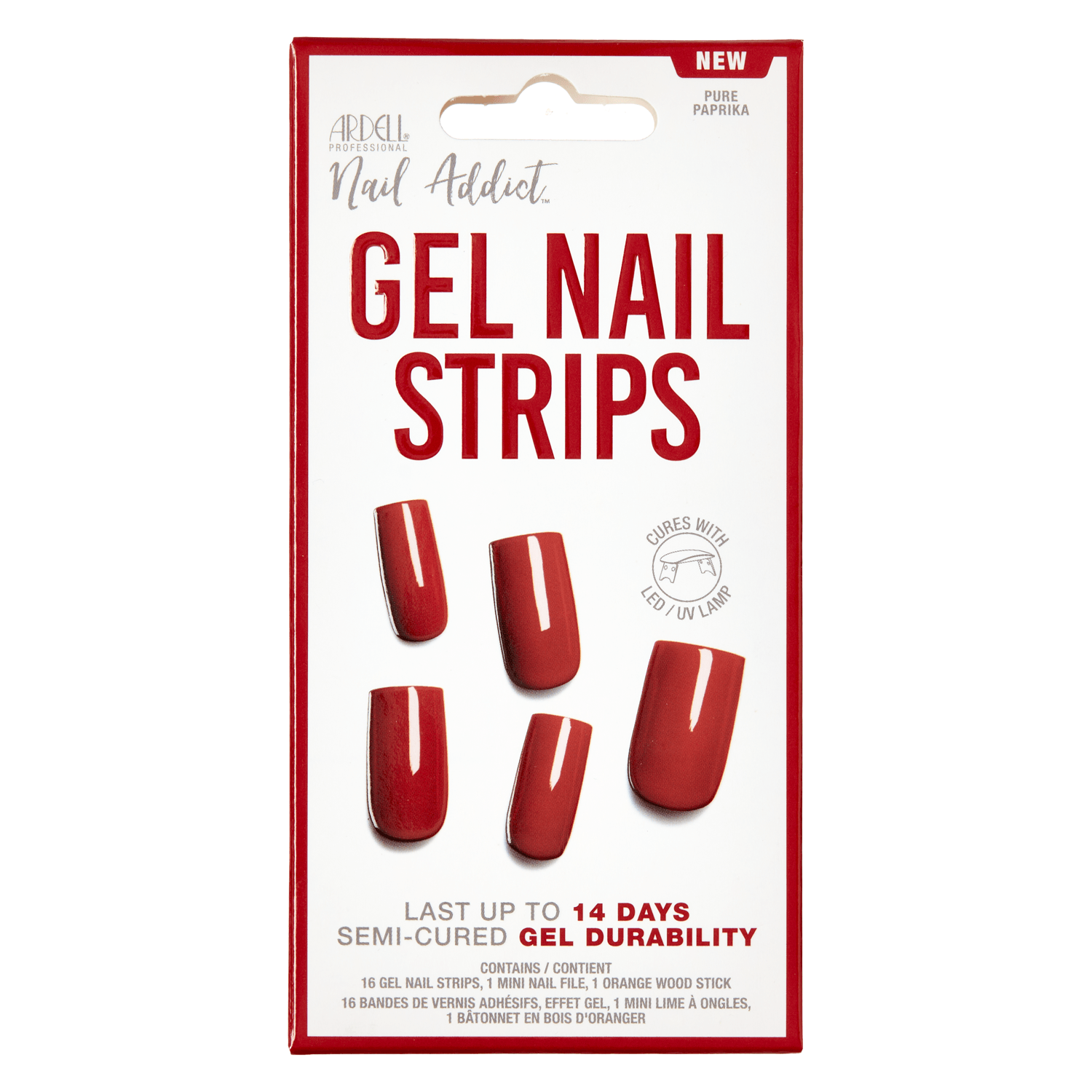 Product image from Nail Addict - Gel Nail Strips Pure Paprika