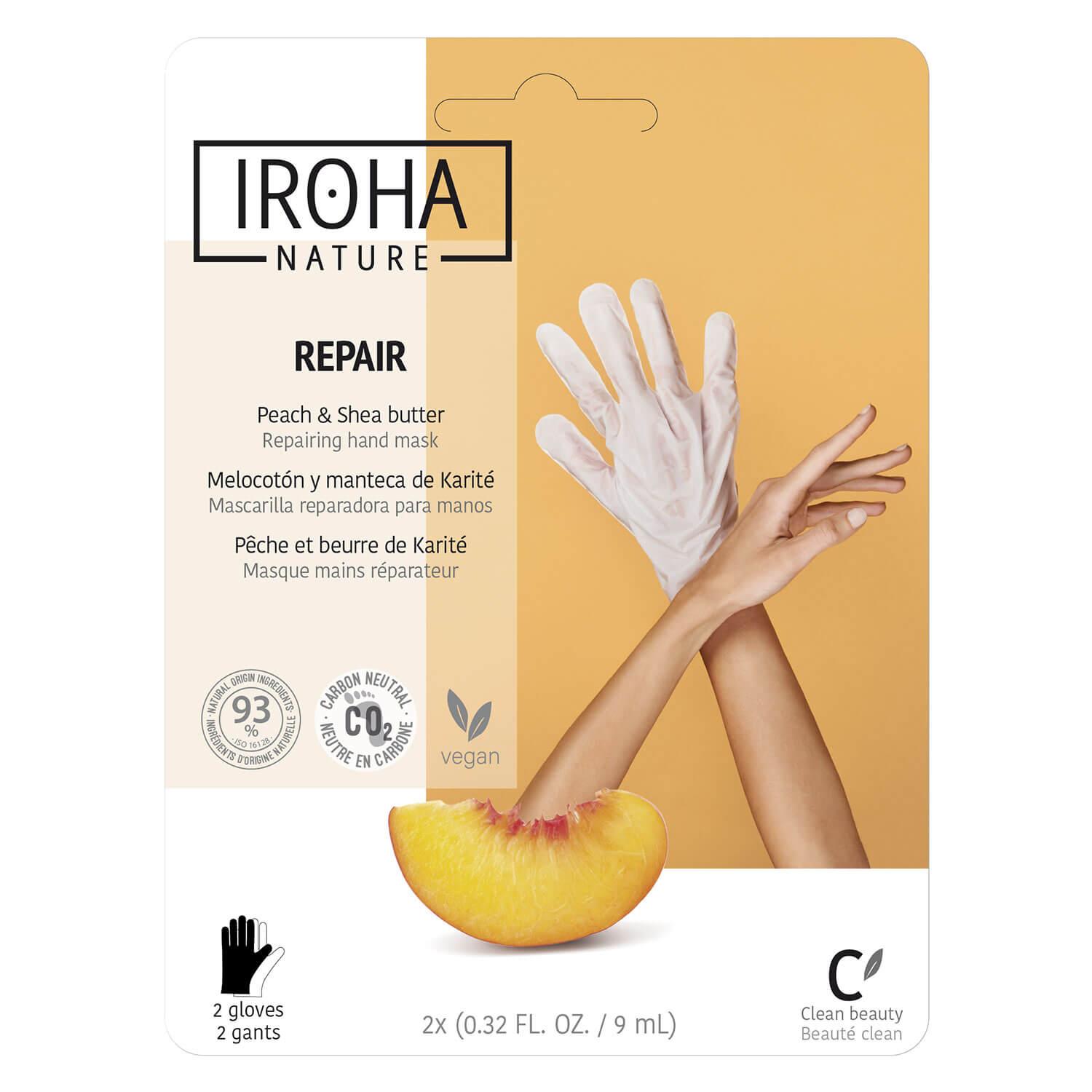 Iroha Nature - Hand Mask Gloves Repair Peach