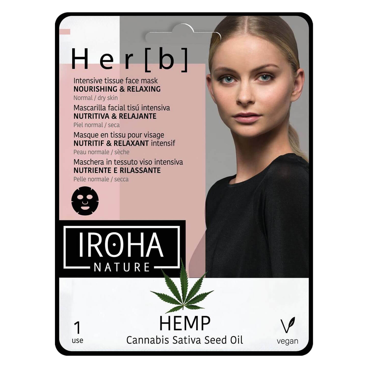 Produktbild von Iroha Nature - Tissue Mask Herb Cannabis