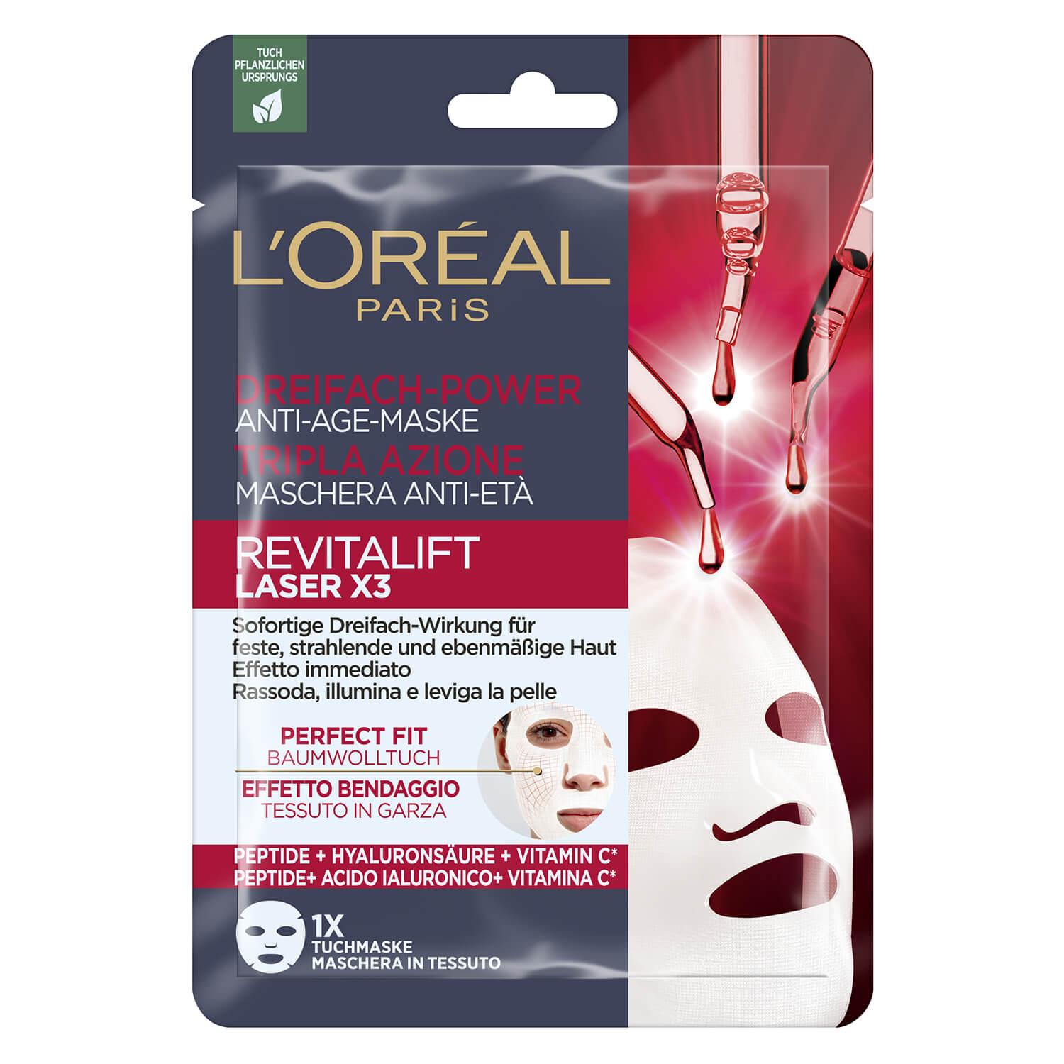 LOréal Skin Expert - Revitalift Laser X3 Dreifach-Power Anti-Age Tuchmaske
