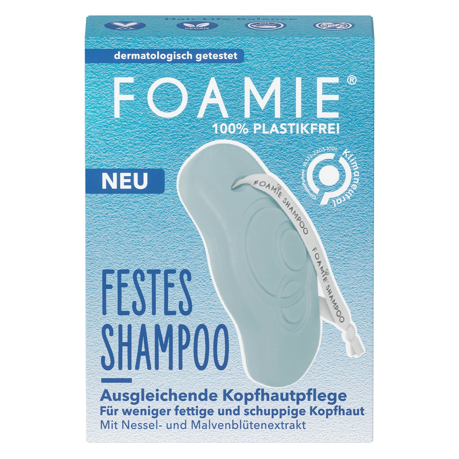 Produktbild von Foamie - Festes Shampoo Nessel- & Malvenblütenextrakt