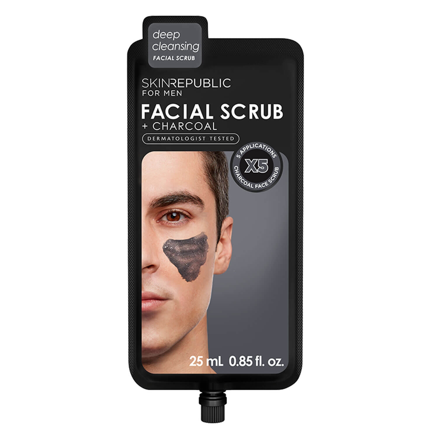 Produktbild von Skin Republic - Men's Charcoal Facial Scrub