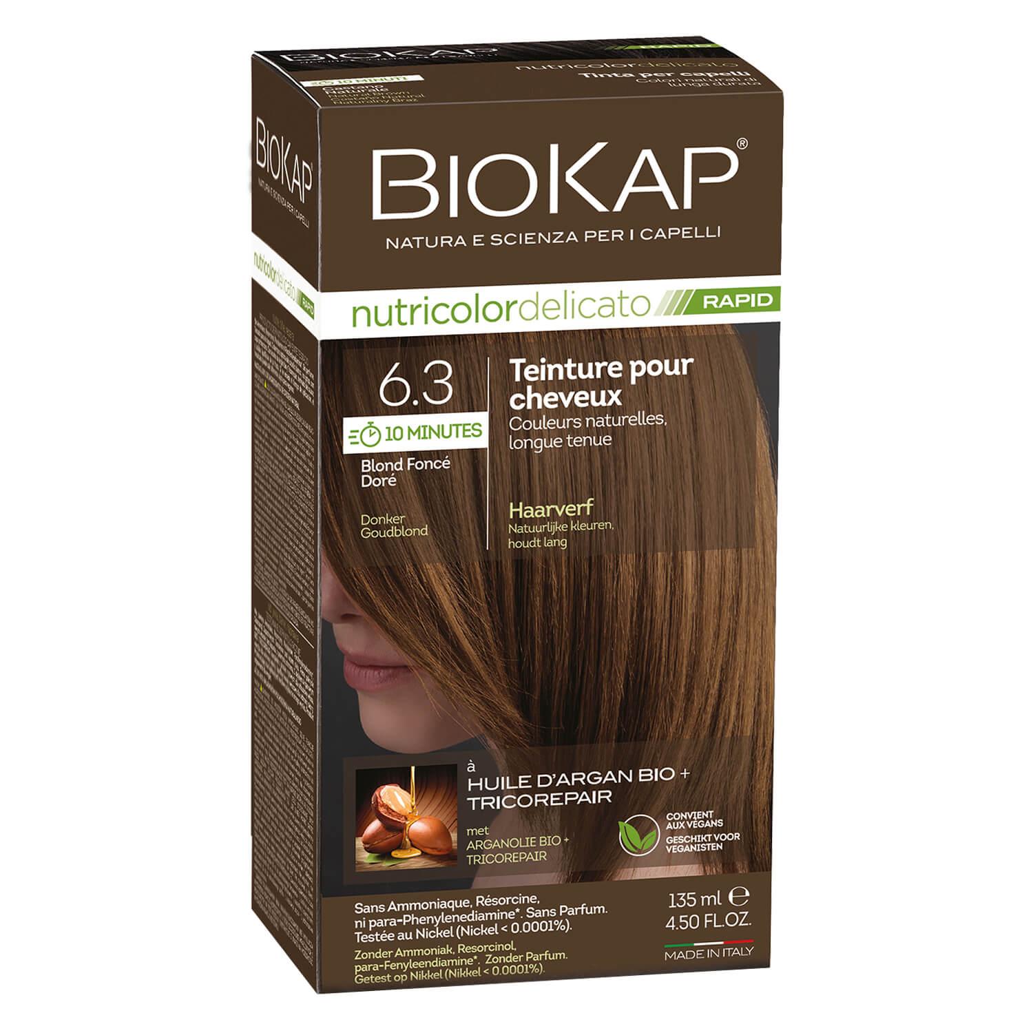 BIOKAP Nutricolor - Permanent Hair Dye Dark Golden Blond 6.3