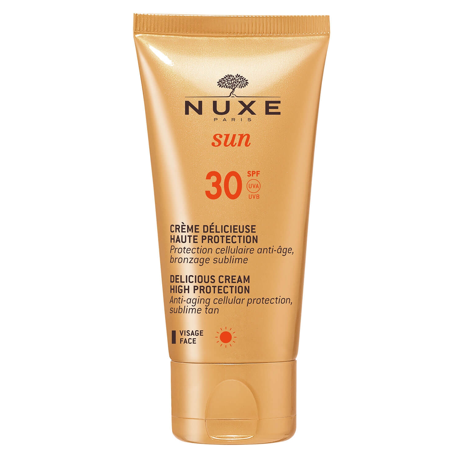 Product image from Nuxe Sun - Crème Visage Délicieuse Haute Protection SPF30