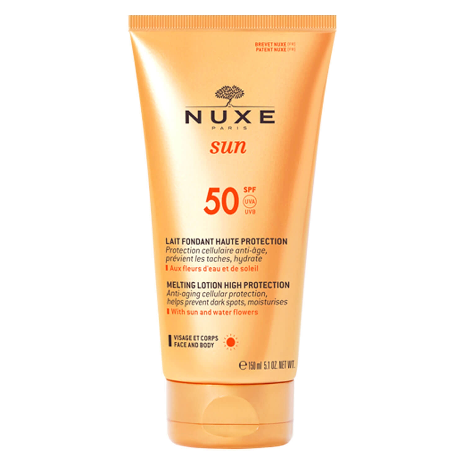 Product image from Nuxe Sun - Lait Fondant Haute Protection SPF50