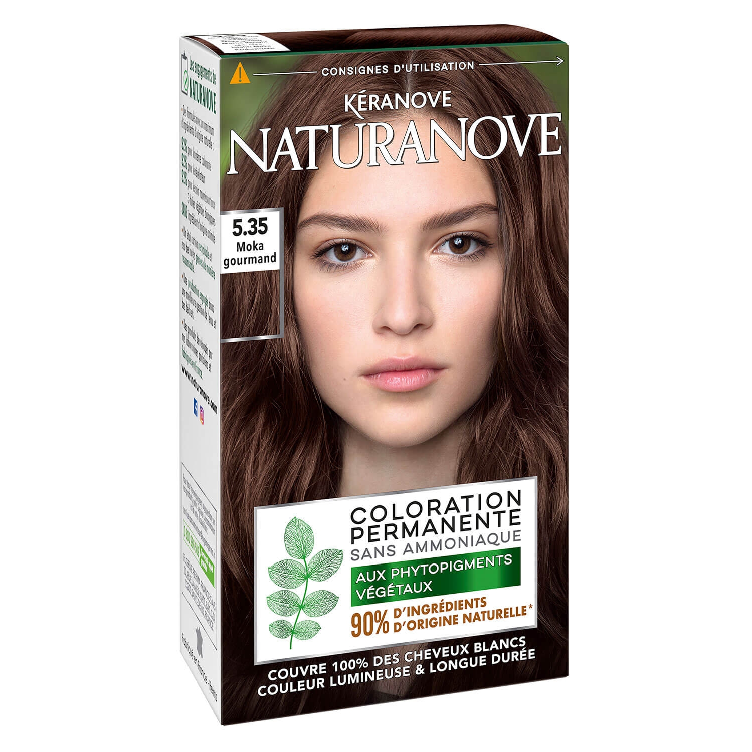 Produktbild von Naturanove - Dauerhafte Haarfarbe Moka Delight 5.35