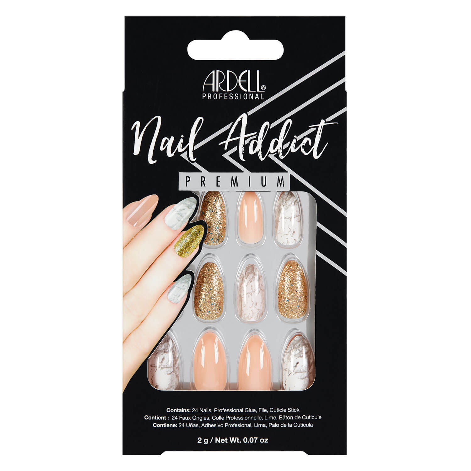 Product image from Nail Addict - Nail Addict Pink Marble & Gold