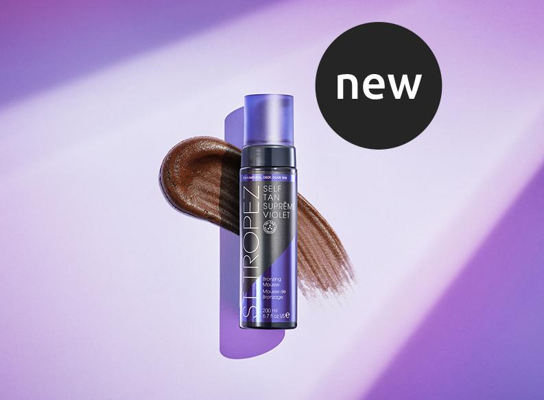 <div>
	<strong>Even tan</strong>
</div>
<div>Enjoy a rich and olive-coloured tan with the new St. Tropez Ultra Dark Violet Mousse<br>
</div>