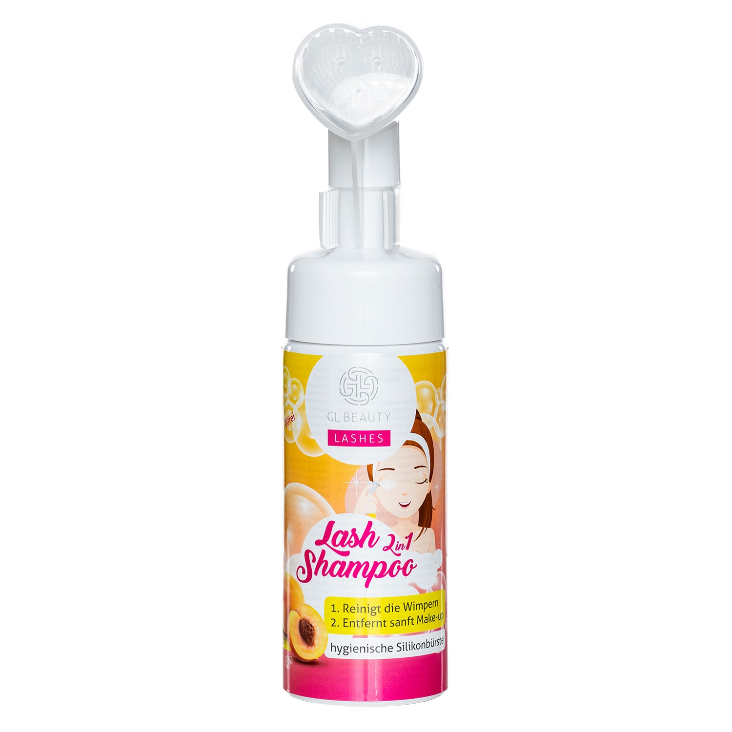 Produktbild von GL Beautycompany - Lash Shampoo 2in1 Peach