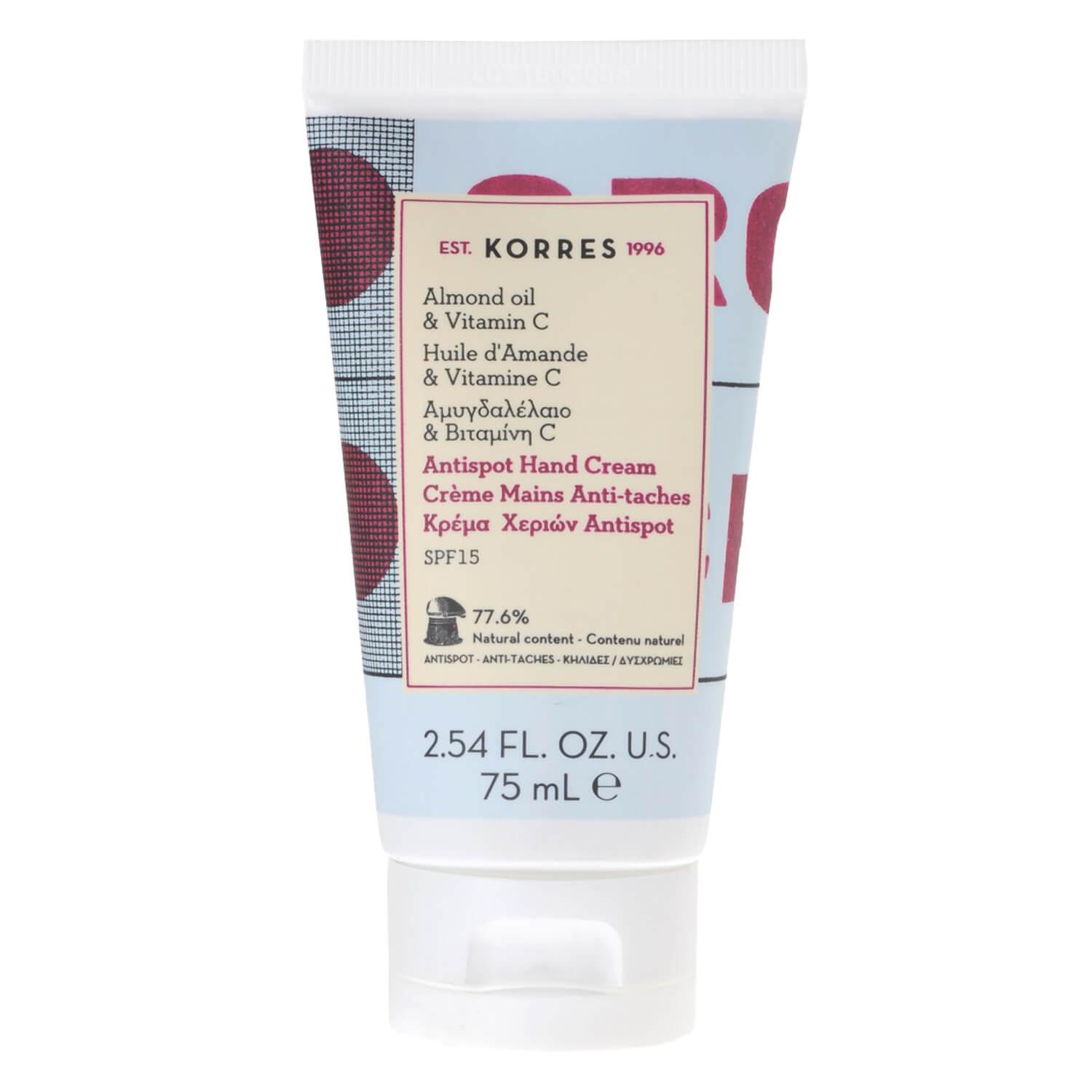 Korres Care - Almond Oil Crème pour les mains VITAMIN C Anti-Spot SPF15