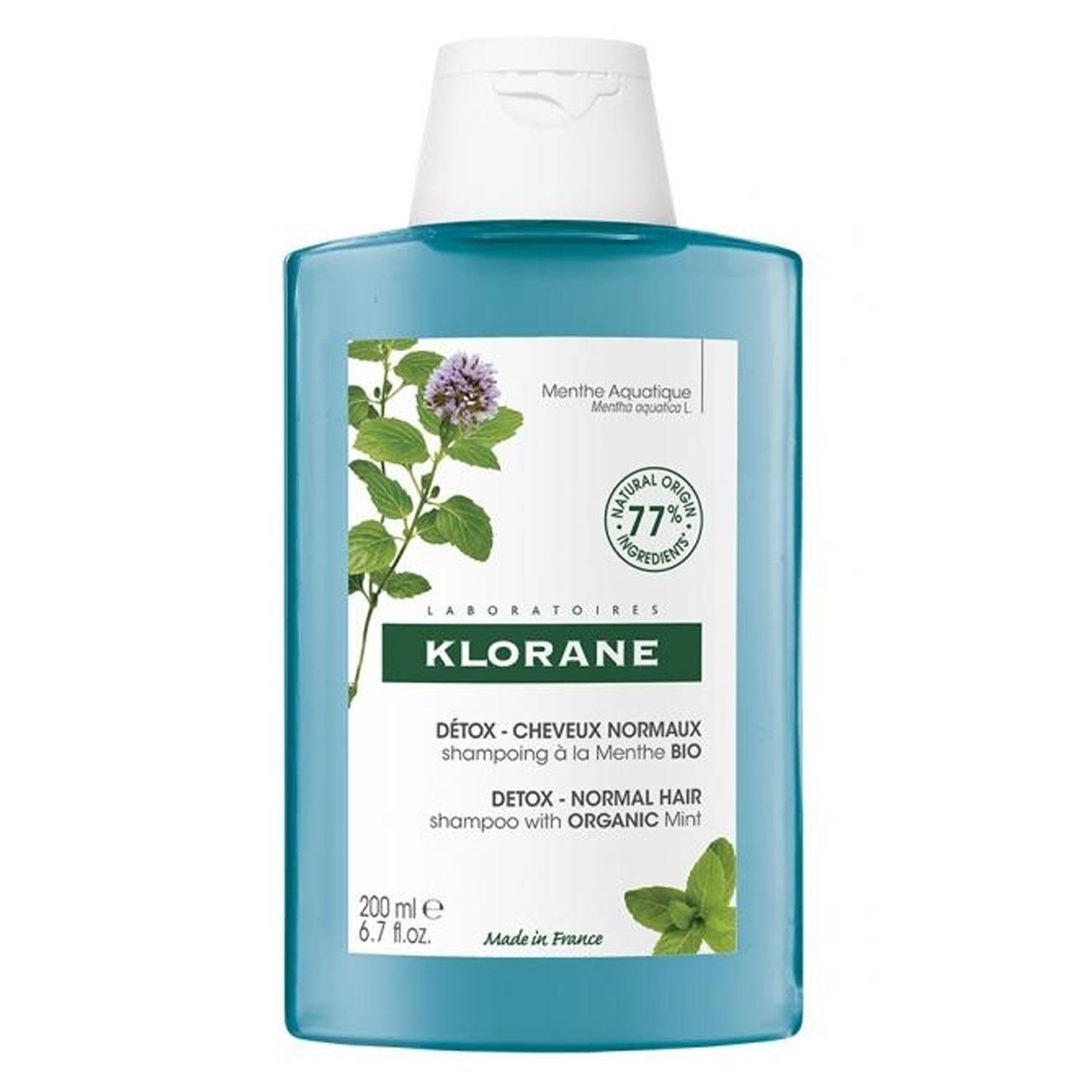 KLORANE Hair - Anti-Pollution Shampooing Détox Menthe Aquatique