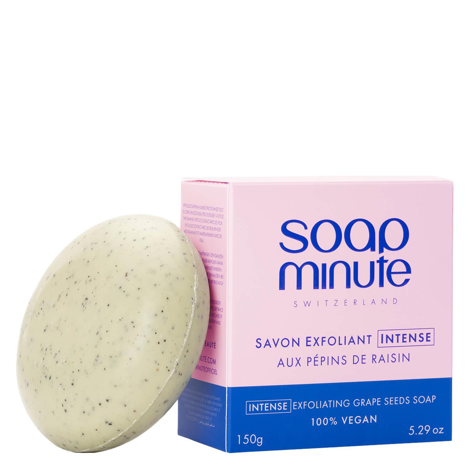 soapminute - Intensive Peeling-Seife mit Traubenkernen