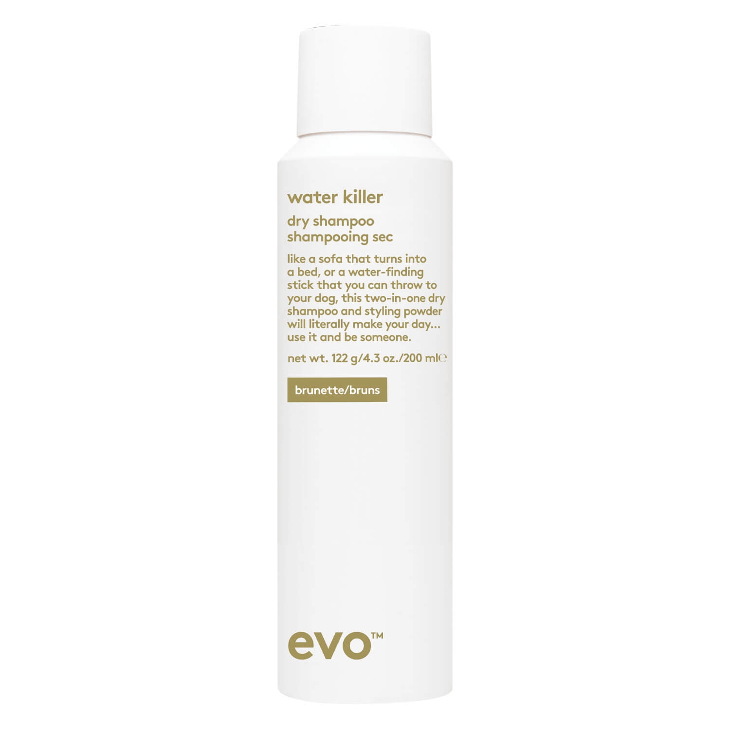 Produktbild von evo style - water killer dry shampoo brunette
