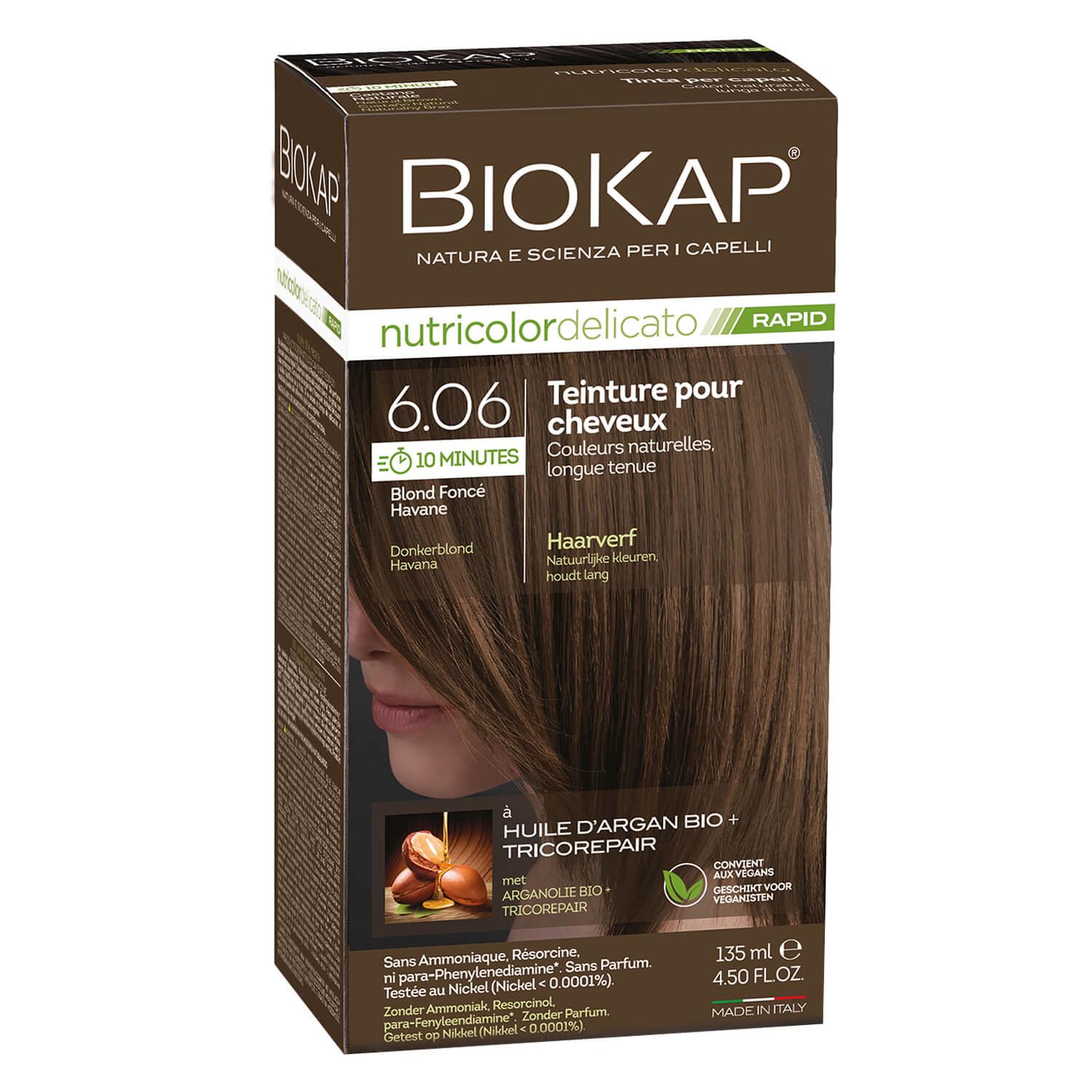 BIOKAP Nutricolor - Permanent Hair Dye Dark Blond Havana 6.06