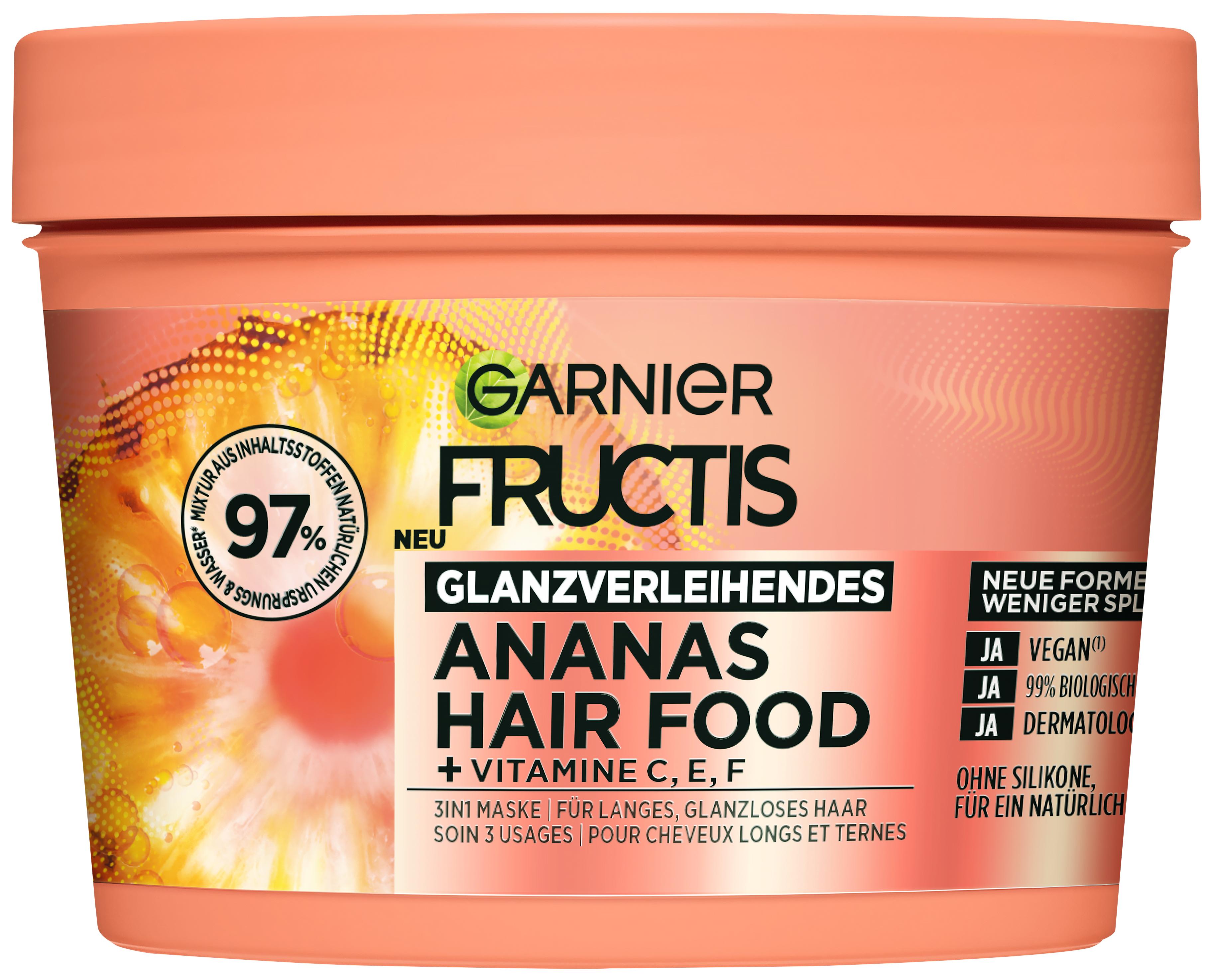 Fructis - Glanzverlehende Ananas Hair Food - 3in1 Maske