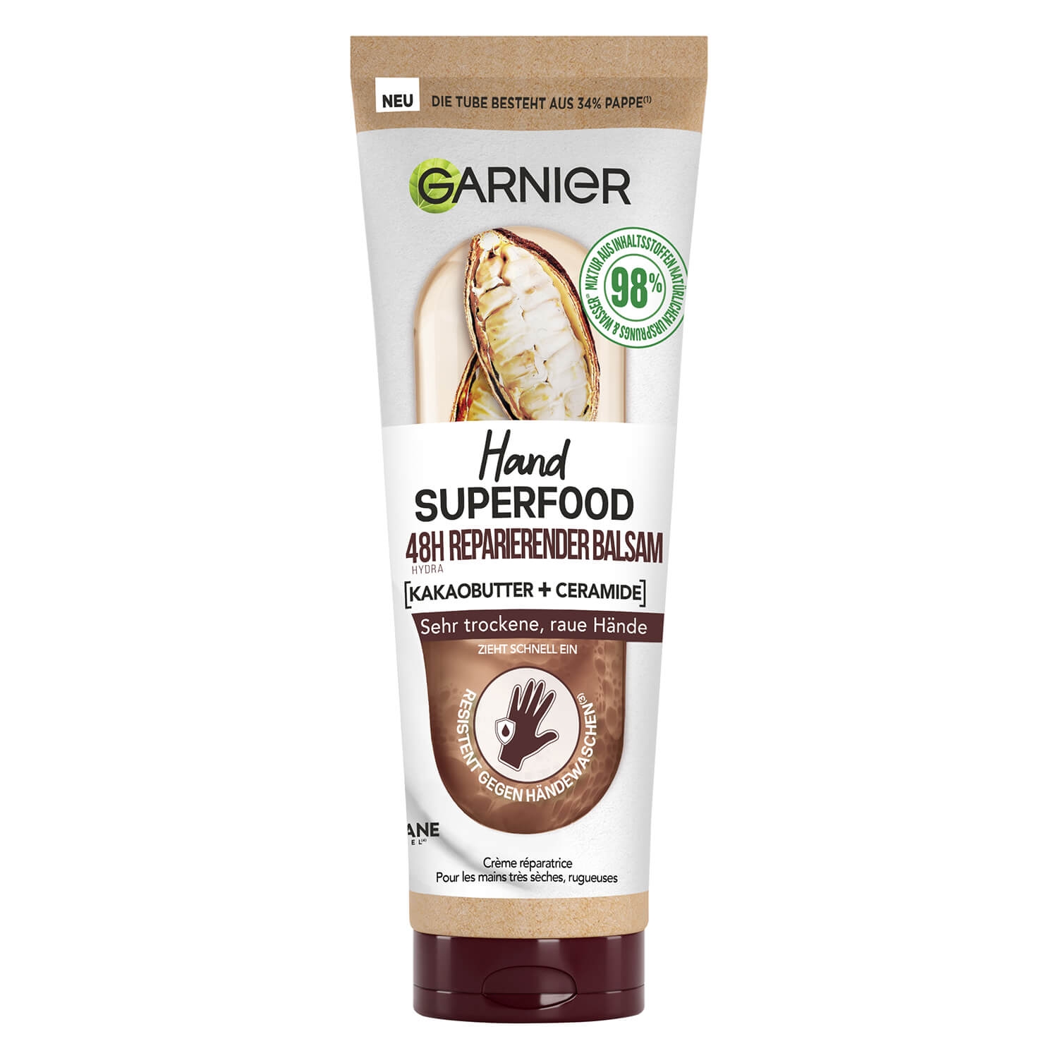 Produktbild von Skinactive Body - Hand Superfood 48H Reparierender Handbalsam Kakao + Ceramide