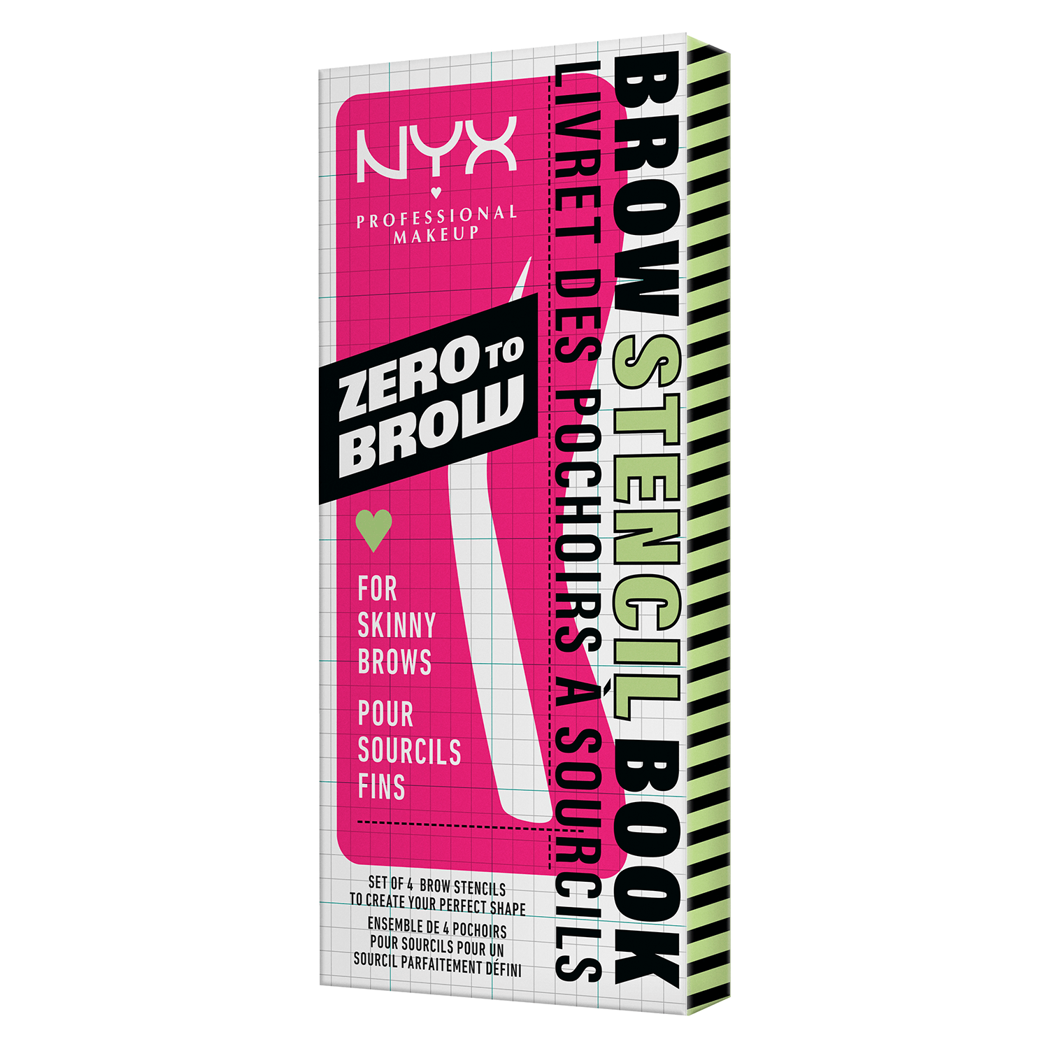 Produktbild von NYX Brows - Zero To Brow Stencil Thin Brow