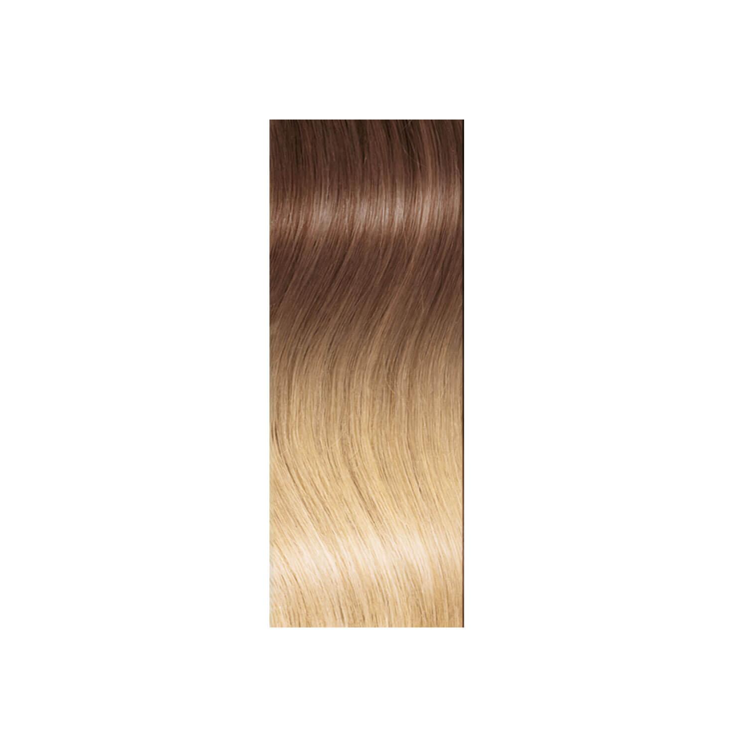 SHE Bonding-System Hair Extensions Straight Ombré - T17/20 Mittelblond/Platinblond 55/60cm