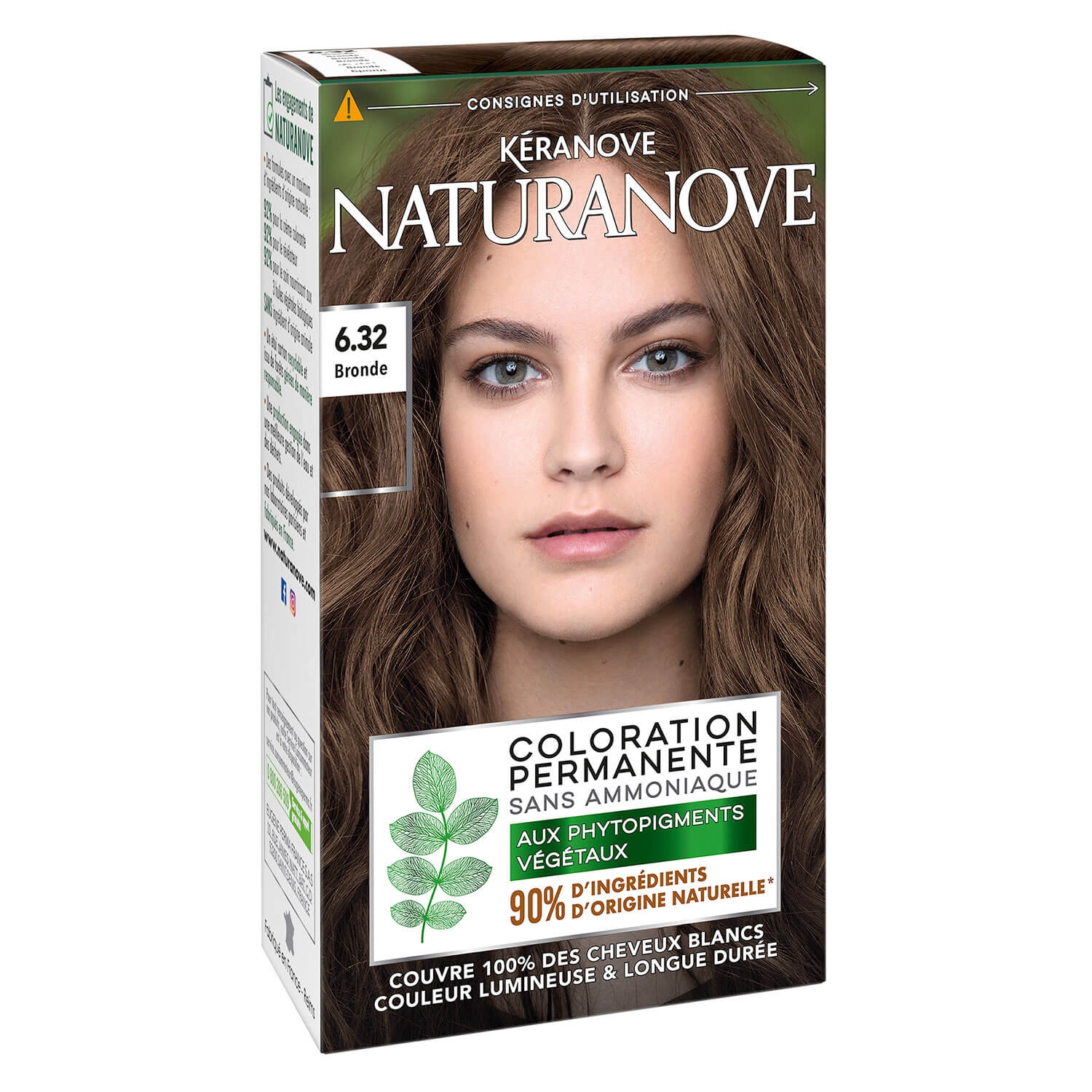 Produktbild von Naturanove - Dauerhafte Haarfarbe Bronde 6.32