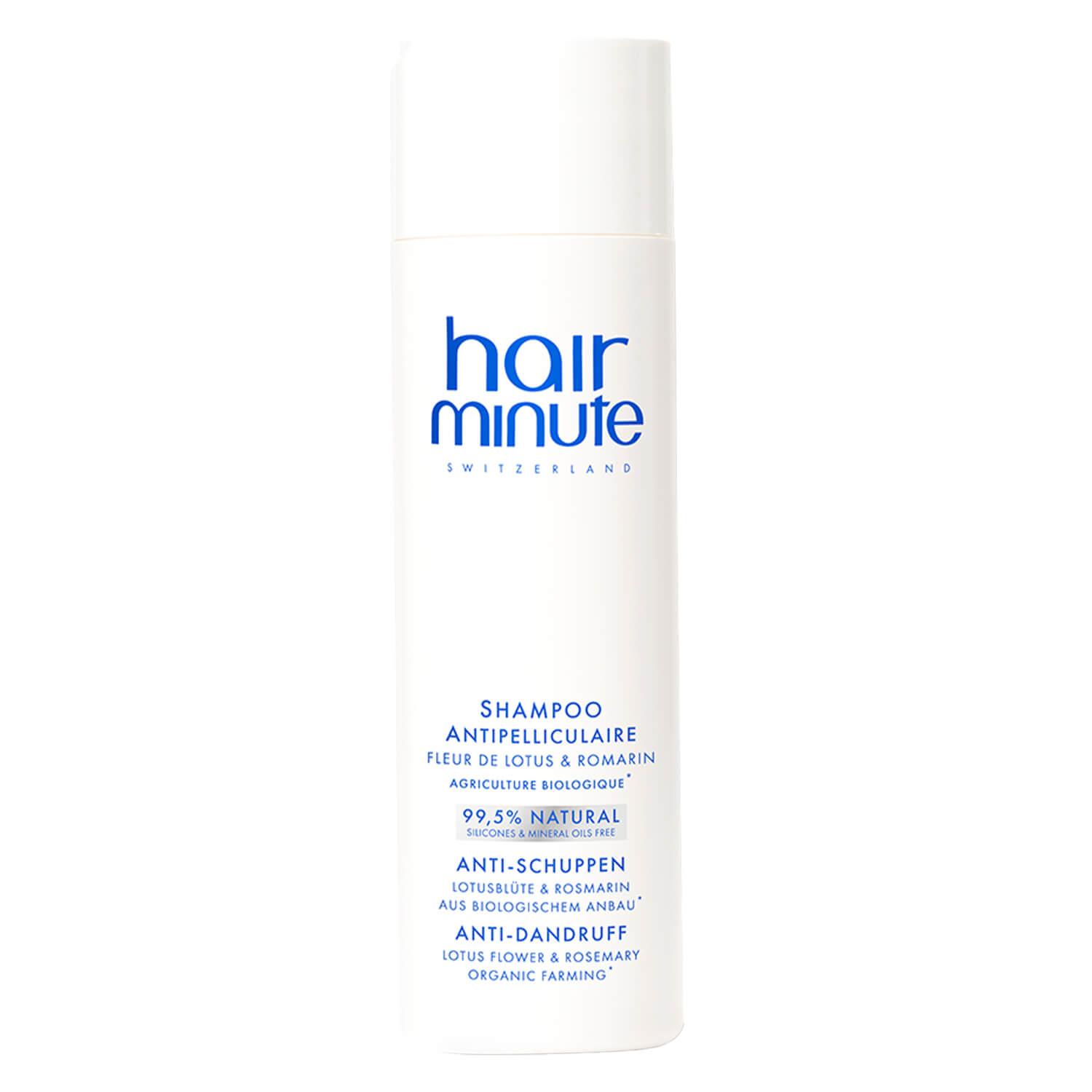 hairminute - Shampoo Antipelliculaire Fleur de Lotus & Romarin 