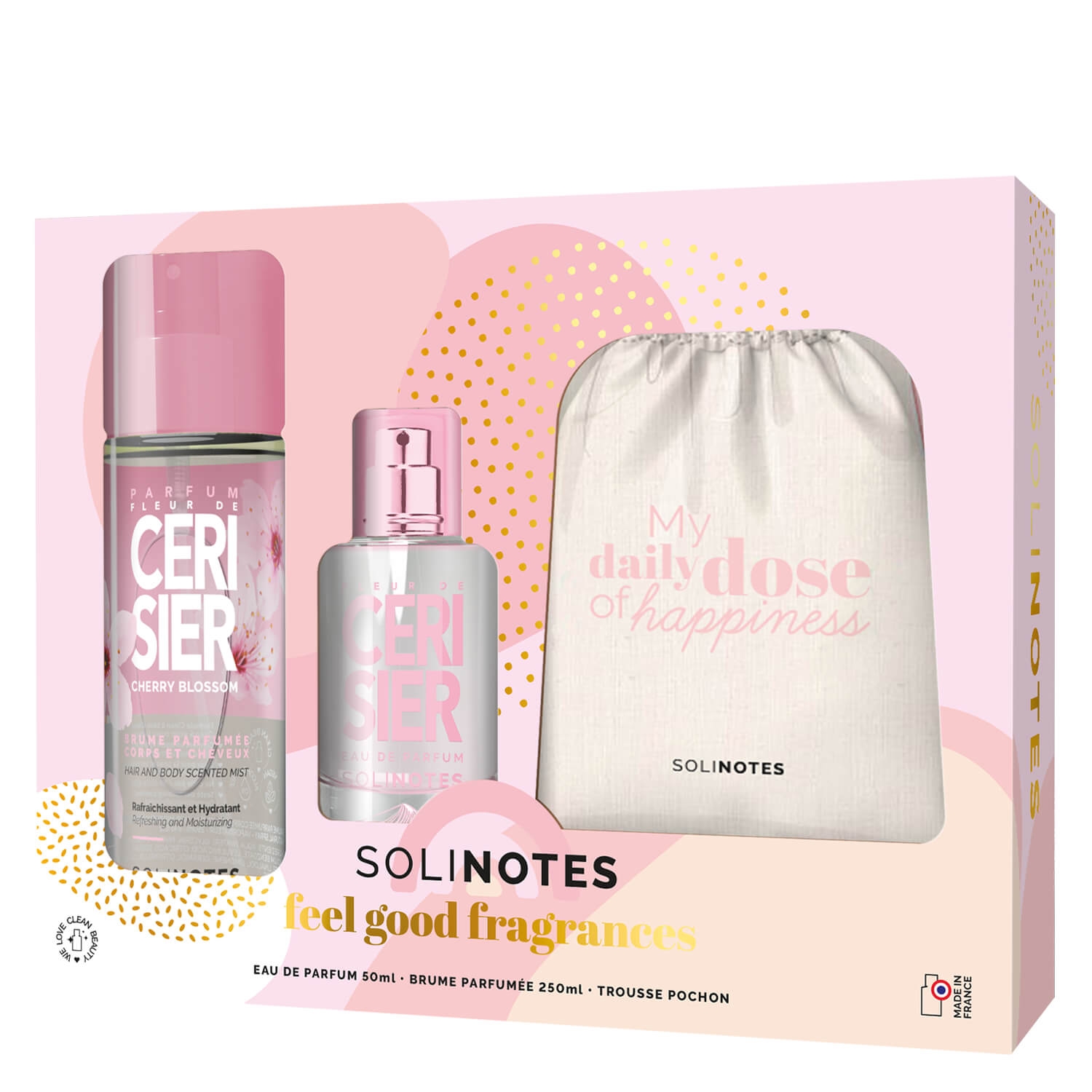 Product image from Solinotes Happy Pouch Cerisier Trio Set