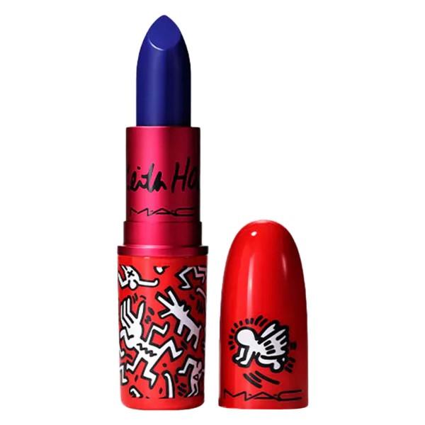 The limited edition M-A-C Viva Glam x Keith Haring collection with a limitless colour effect.
